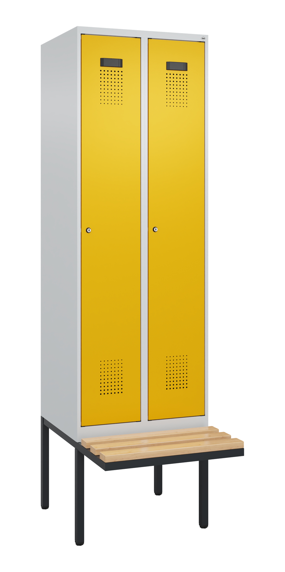 C+P Spind Evolo PLUS, Bank, 2 Abteil, 2120x600x815