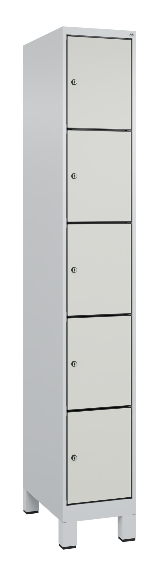 C+P Schlie�fachschrank Evolo PLUS, F��e, 5 F�cher, 1950x300x500mm