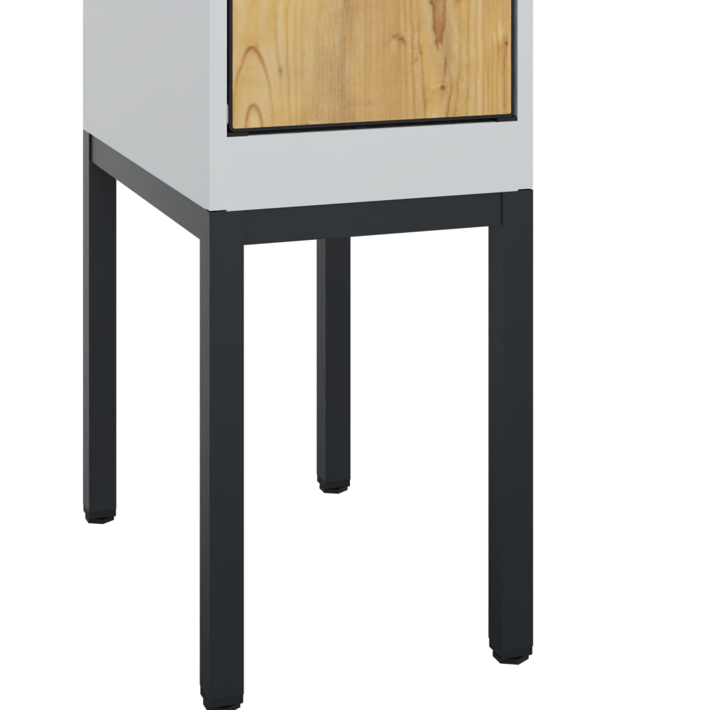 C+P Doppelst�ckiger Spind Evolo PLUS, 2 F�cher, 1950x300x500mm