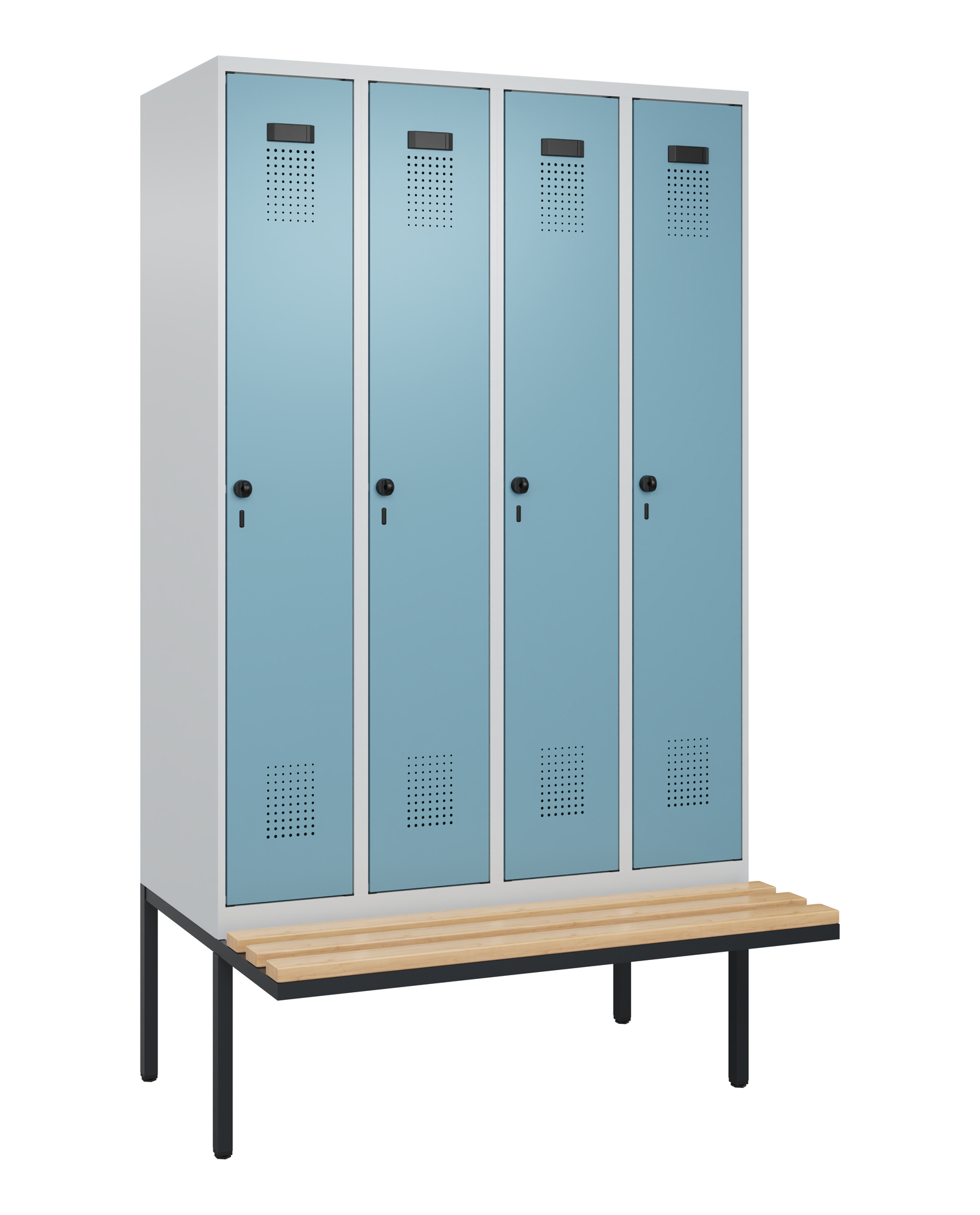 C+P Spind Evolo PLUS, Bank, 4 Abteile, 2120x1200x8