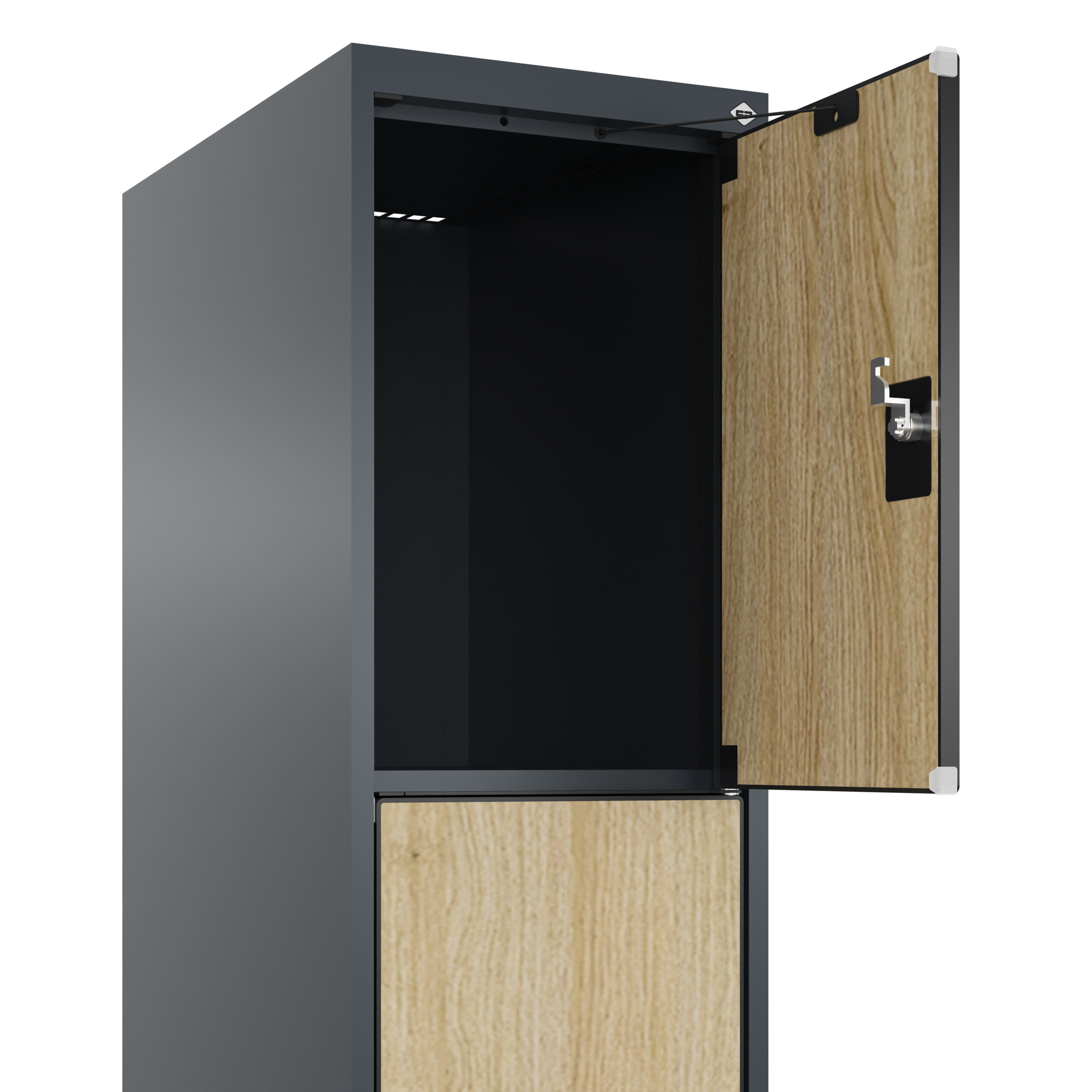C+P Schlie�fachschrank Evolo PLUS, Sockel, 4 F�cher, 1950x300x500mm