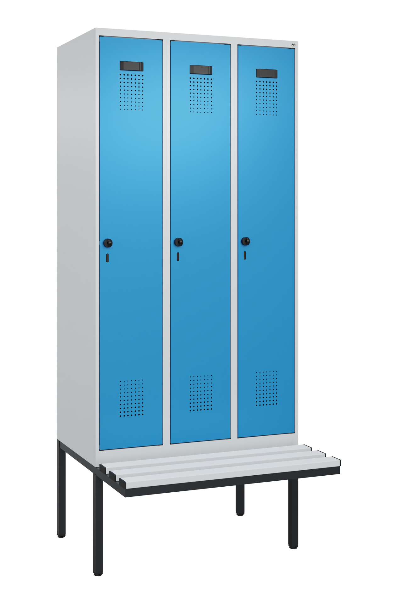 C+P Spind Evolo PLUS, Bank, 3 Abteile, 2120x900x81