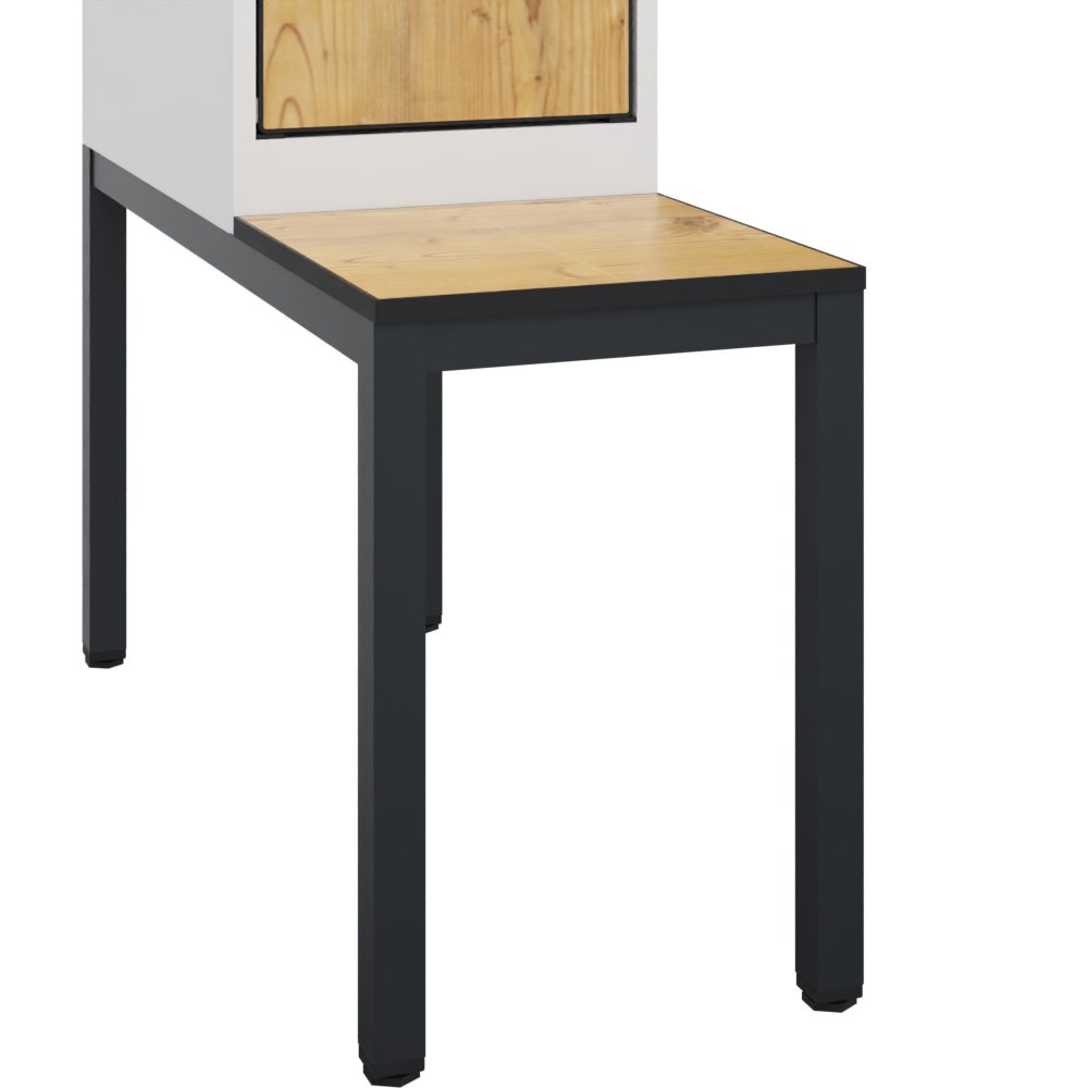 C+P Doppelst�ckiger Spind Evolo PLUS, 2 F�cher, 1950x300x815mm