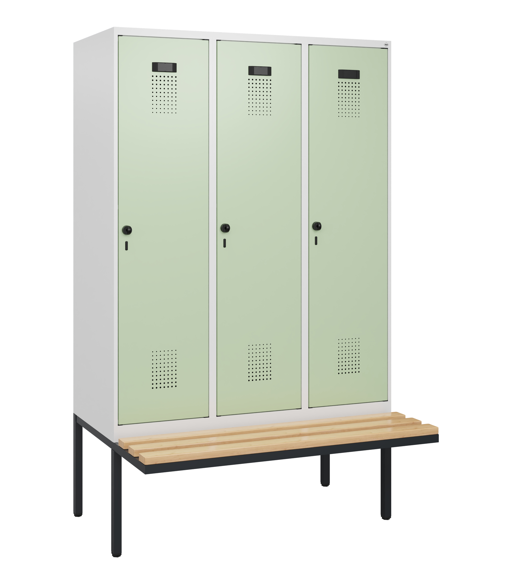 C+P Spind Evolo PLUS, Bank, 3 Abteile, 1950x1200x8