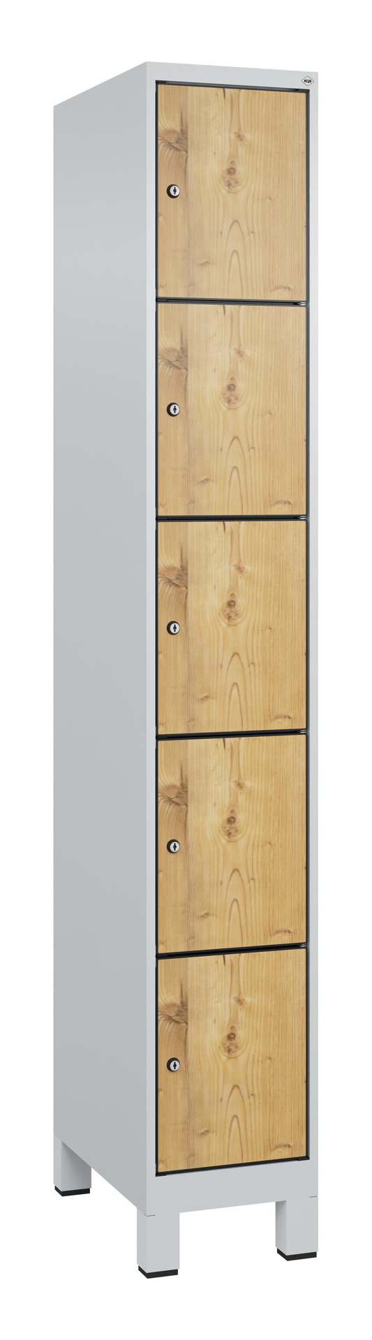 C+P Schlie�fachschrank Evolo PLUS, F��e, 5 F�cher, 1950x300x500mm