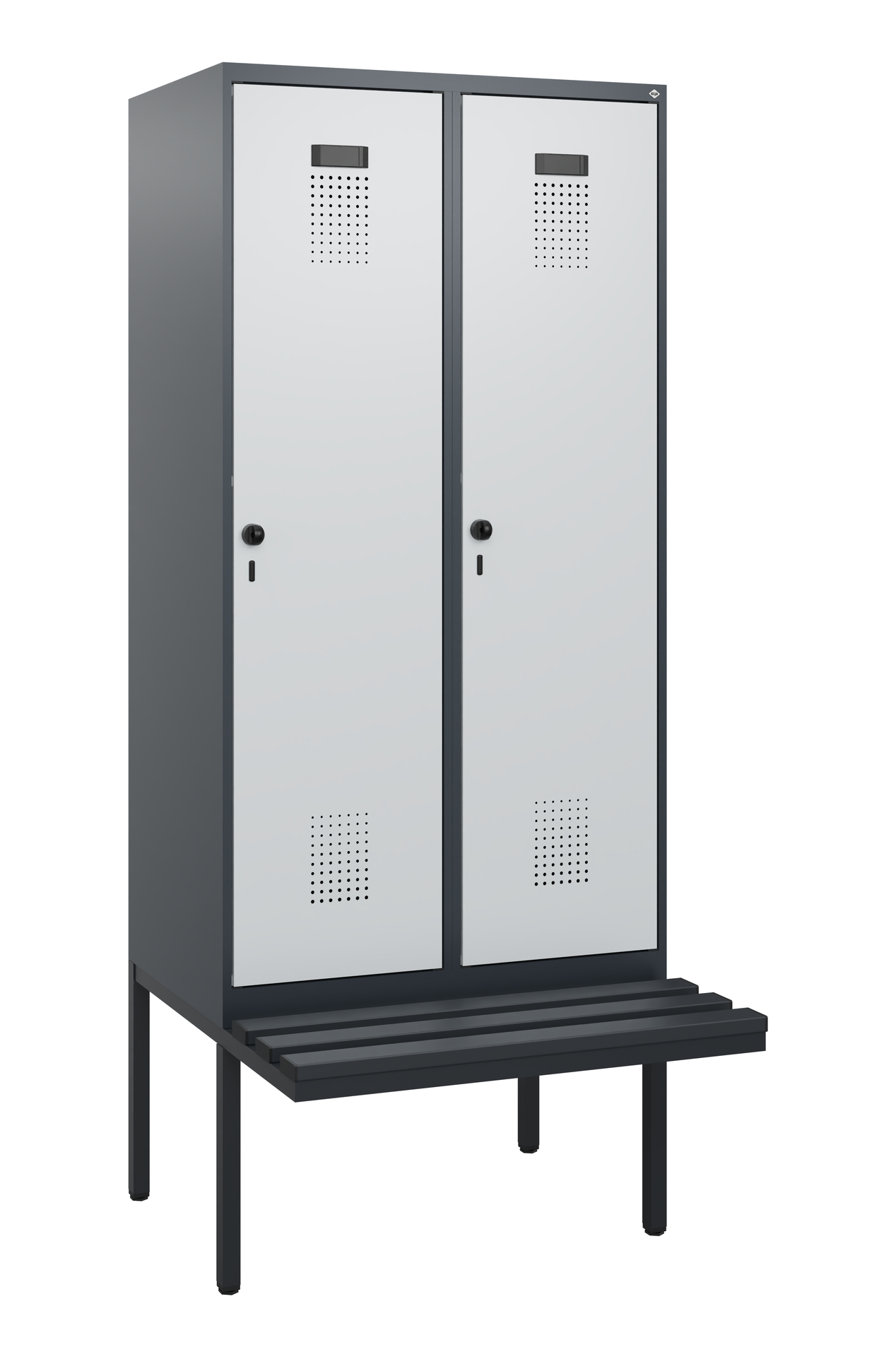 C+P Spind Evolo PLUS, Bank, 2 Abteile, 1950x800x81