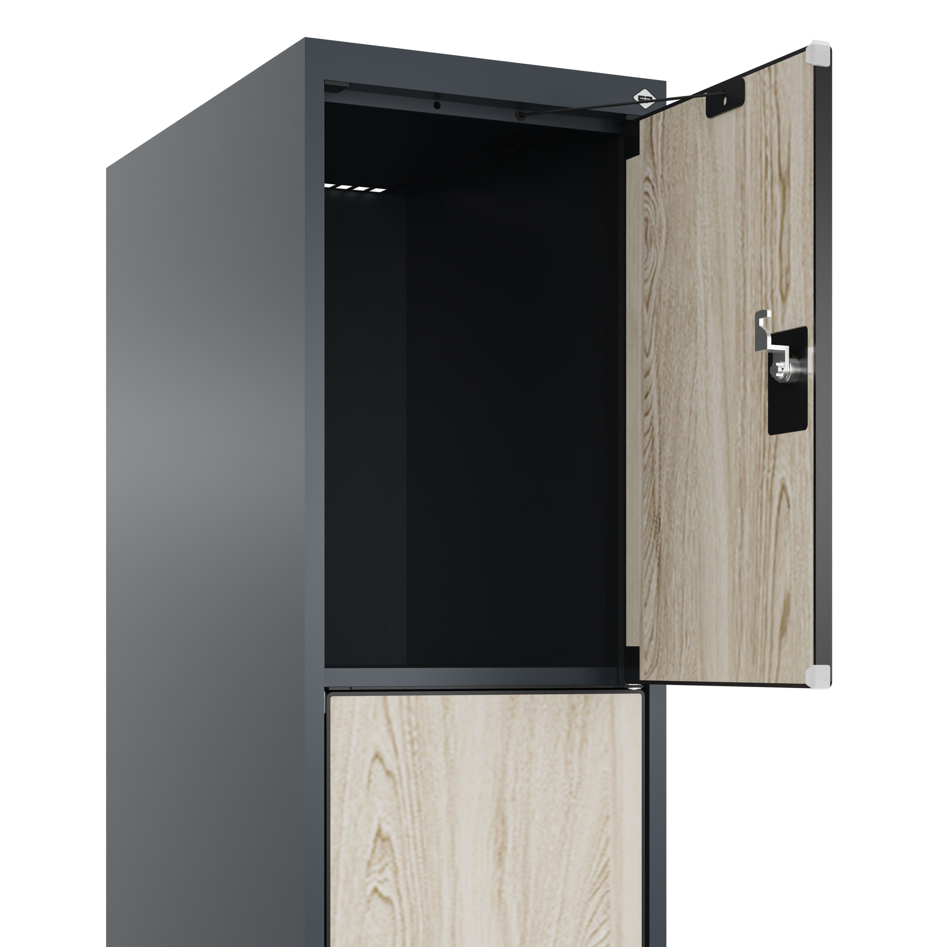 C+P Schlie�fachschrank Evolo PLUS, F��e, 4 F�cher, 1950x300x500mm