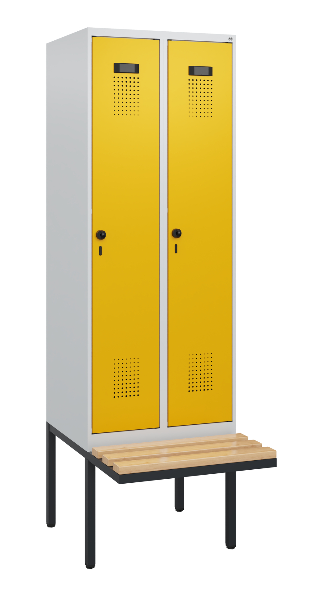 C+P Spind Evolo PLUS, Bank, 2 Abteile, 1950x600x81