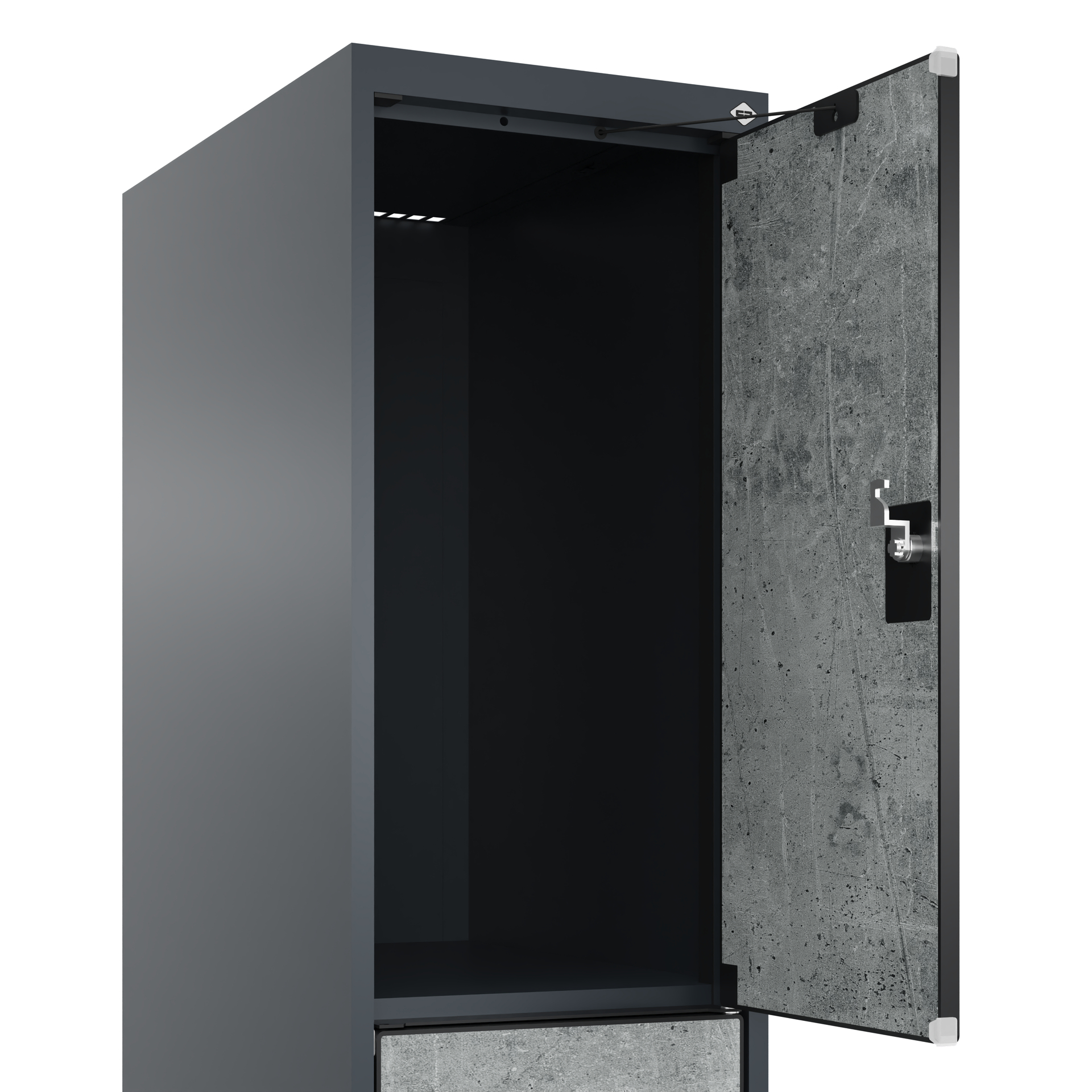 C+P Schlie�fachschrank Evolo PLUS, F��e, 3 F�cher, 1950x300x500mm