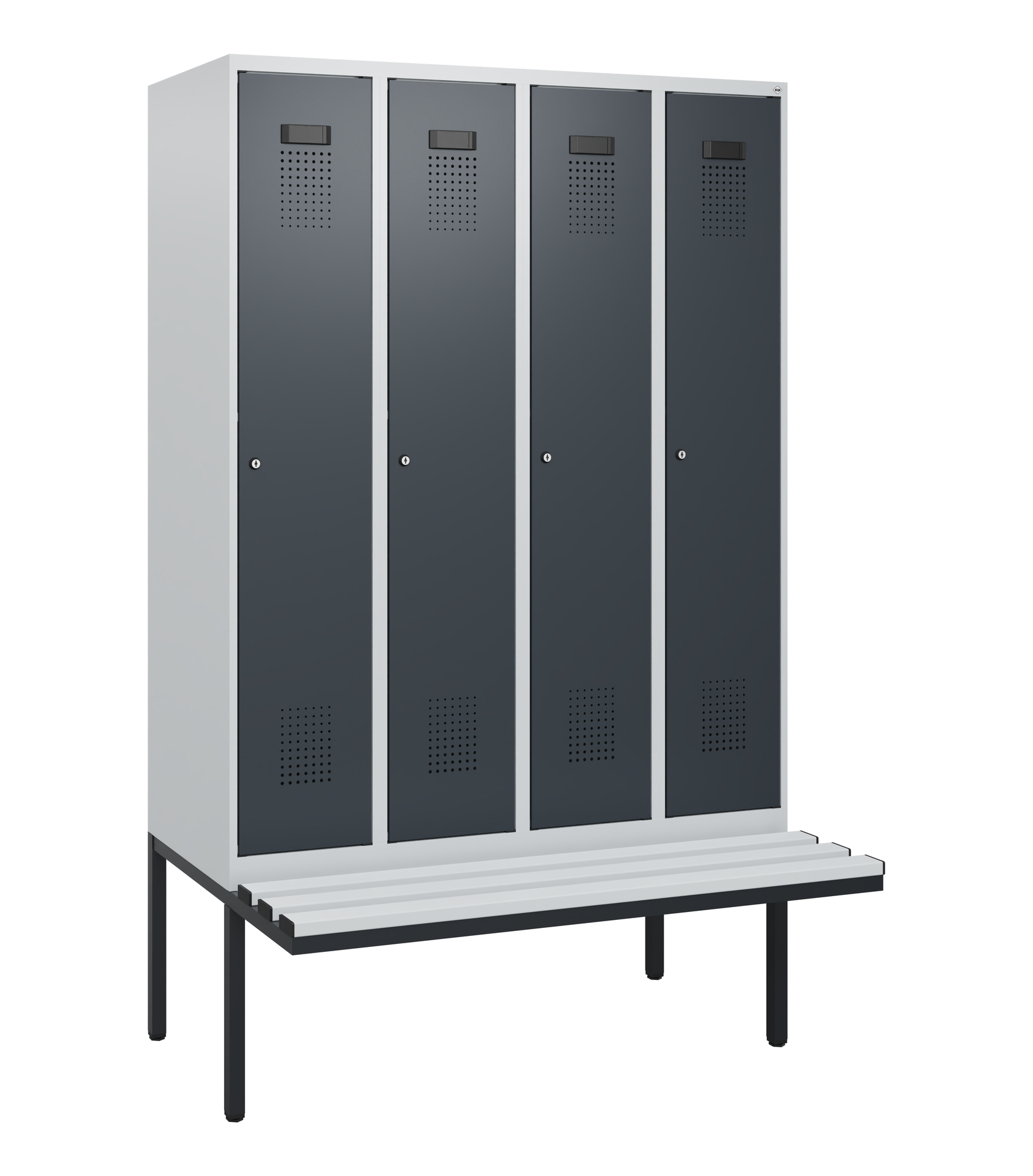 C+P Spind Evolo PLUS, Bank, 4 Abteile, 1950x1200x8