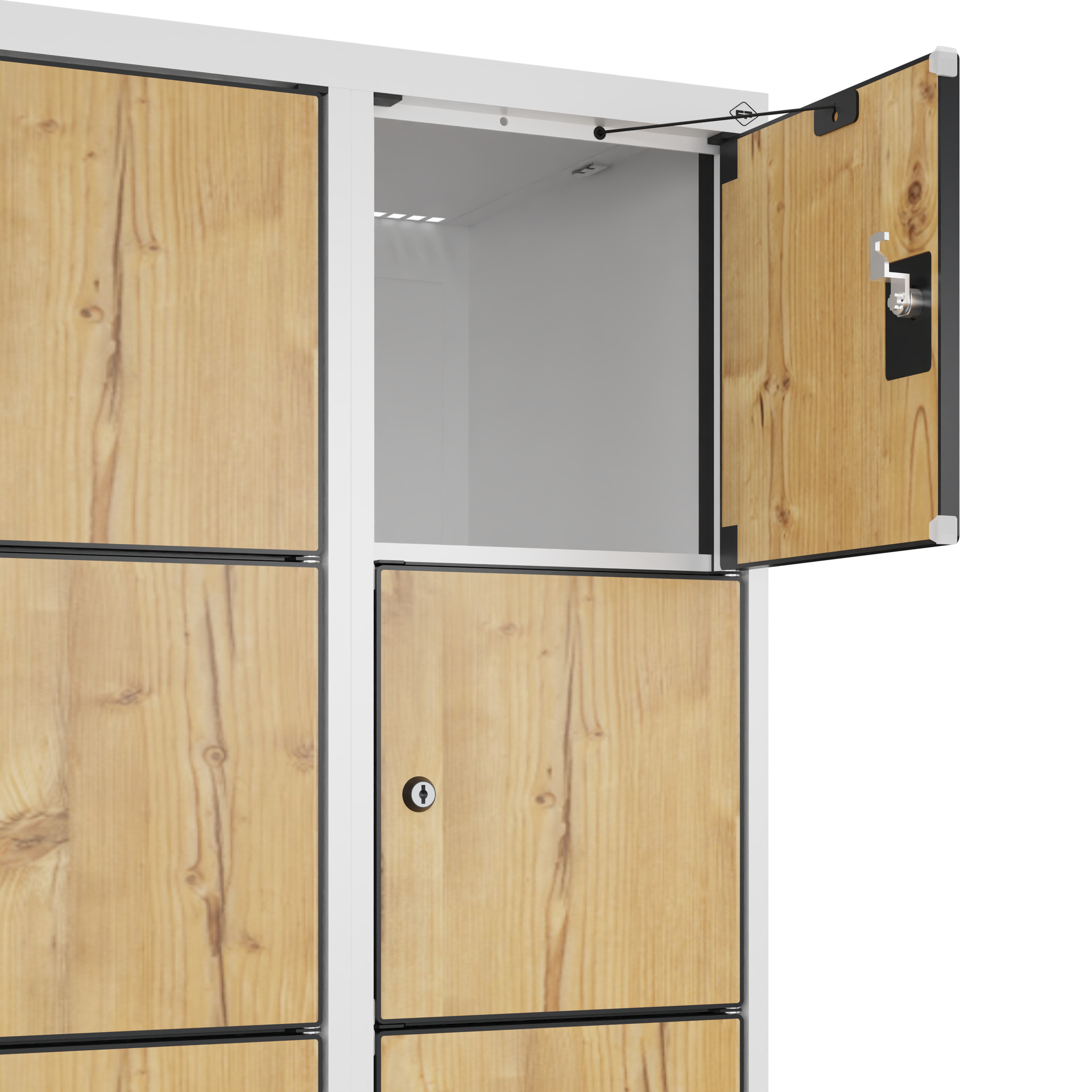 C+P Schlie�fachschrank Evolo PLUS, 12 F�cher, 1850x600x500mm