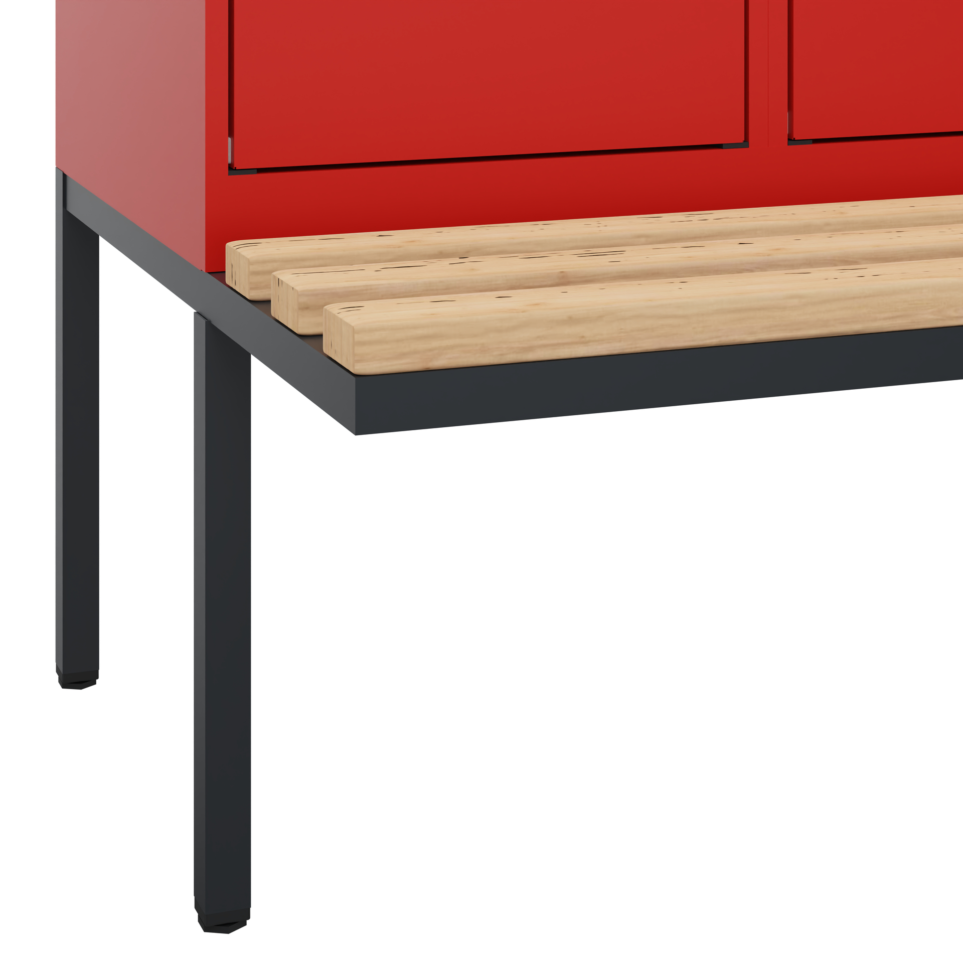 C+P Spind Evolo PLUS, Bank, 2 Abteile, 2120x800x81
