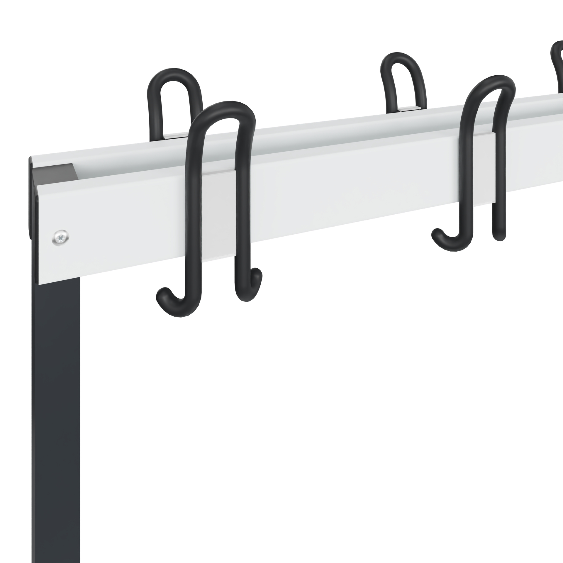 C+P Garderobenbank Solid, 1716x1500x770mm, 7021/Weiß
