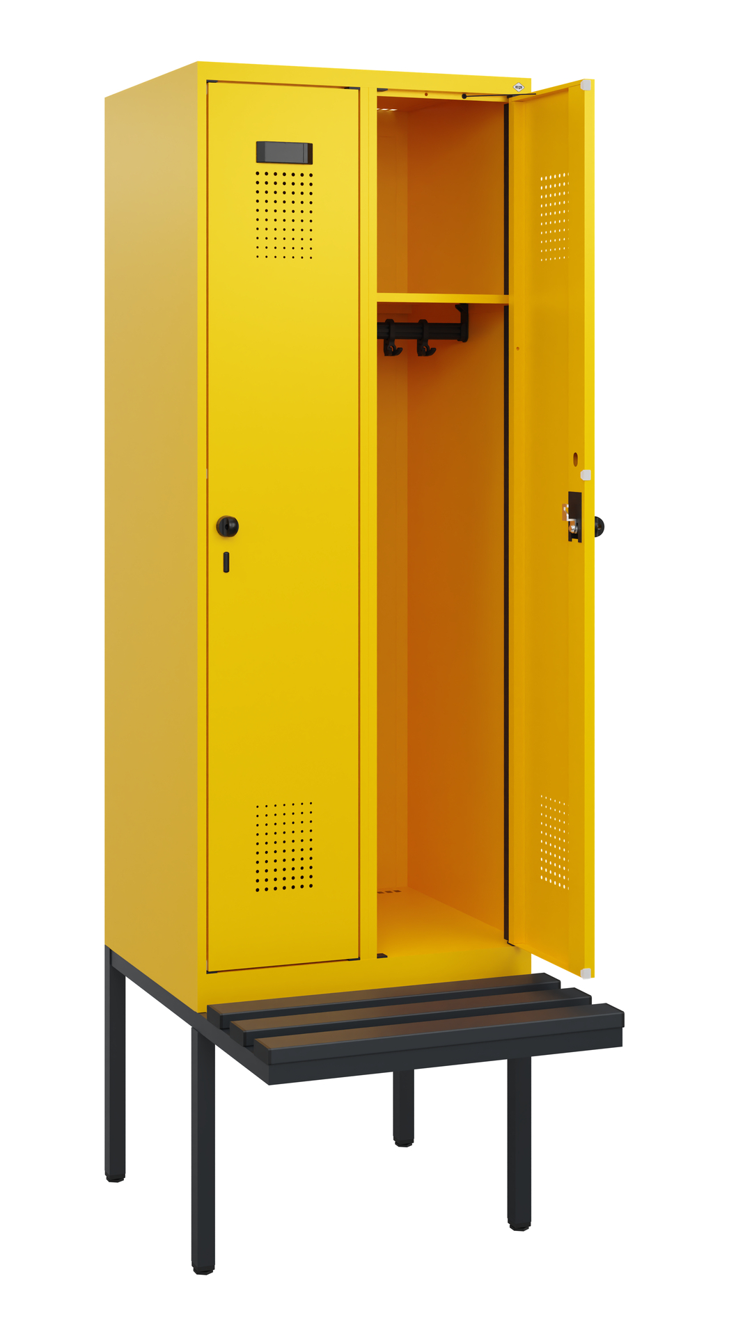 C+P Spind Evolo PLUS, Bank, 2 Abteile, 1950x600x81