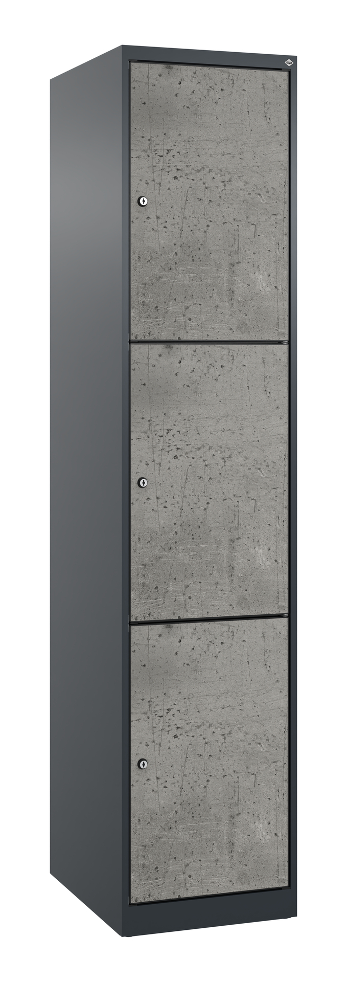 C+P Schlie�fachschrank Evolo PLUS, 3 F�cher, 1850x400x500mm