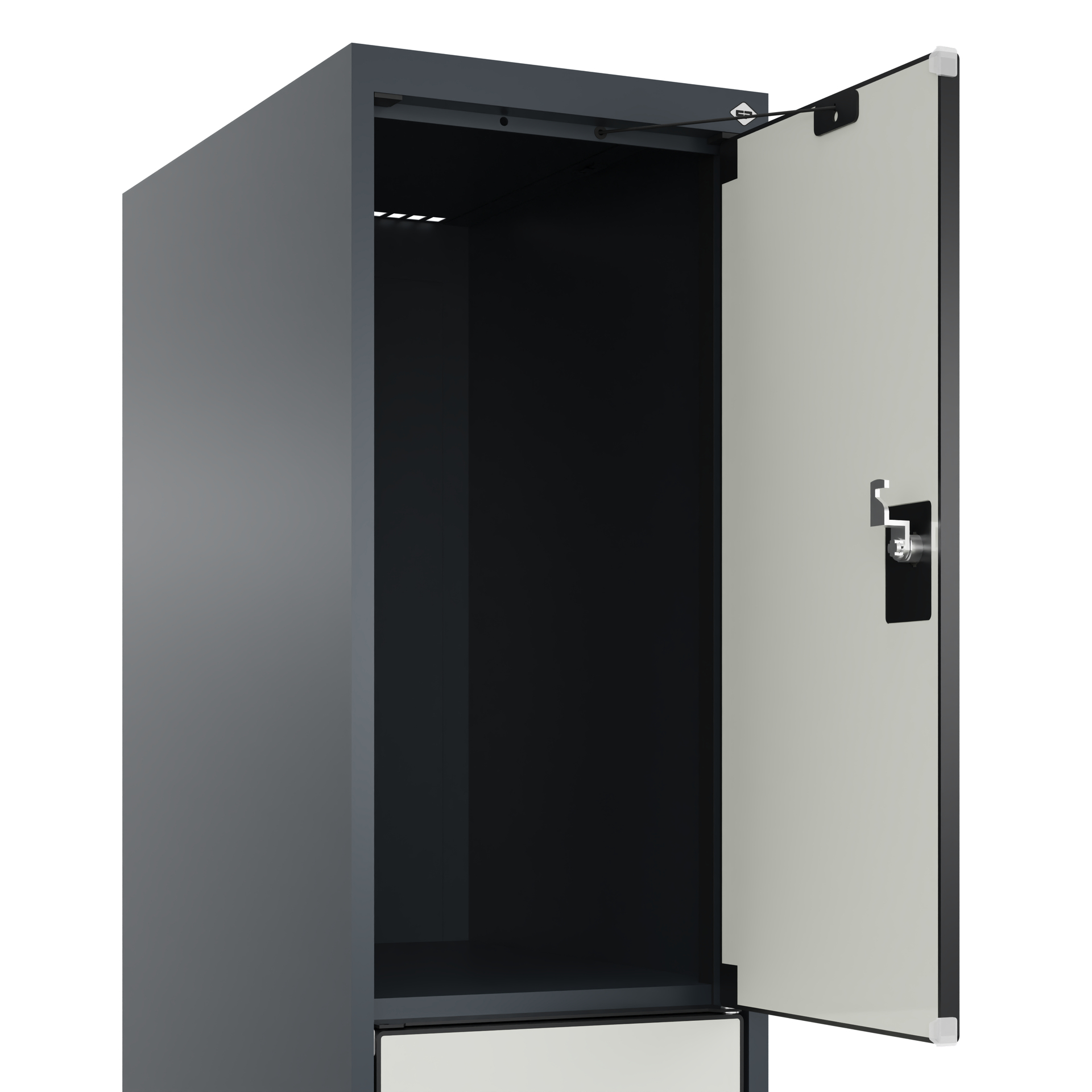 C+P Schlie�fachschrank Evolo PLUS, 3 F�cher, 1850x300x500mm