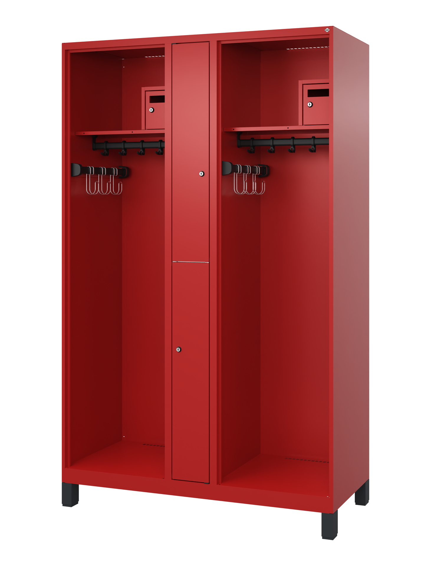 C+P Feuerwehrspind Maxi, 2 Fächer, 1850x1200x500mm