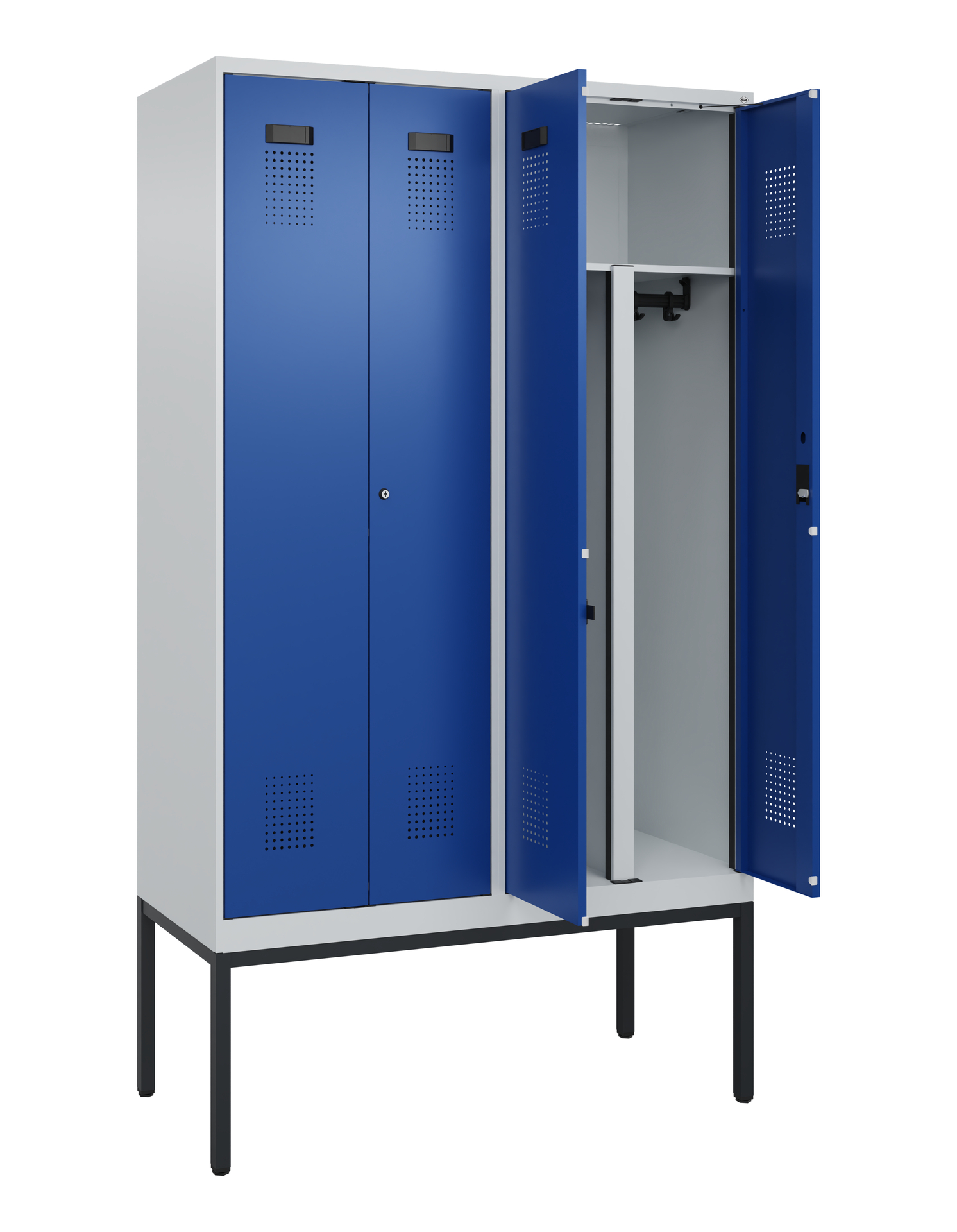 C+P PSA Doppel-Spind Evolo PLUS, Gestell, 4 Abteil