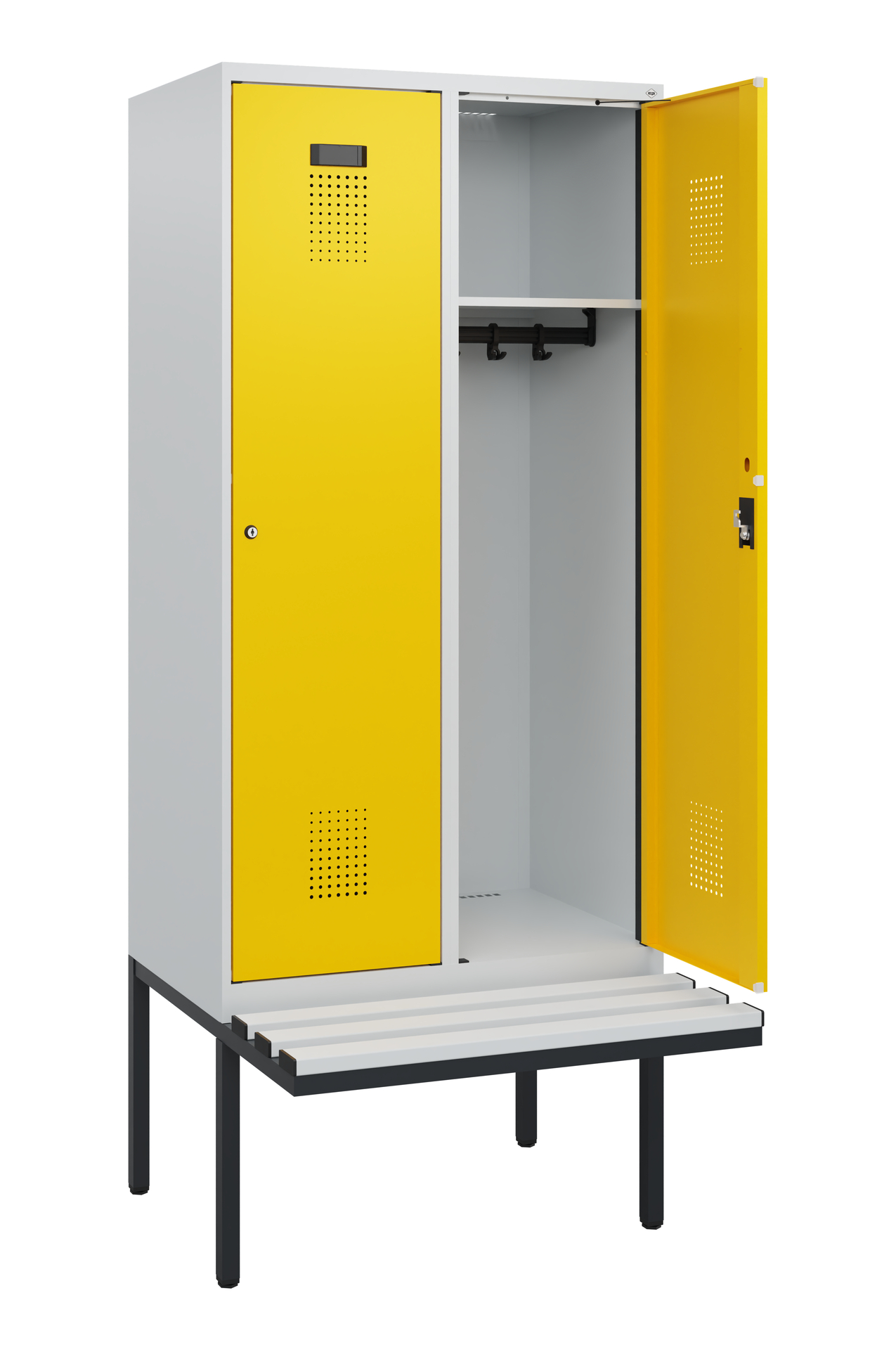 C+P Spind Evolo PLUS, Bank, 2 Abteile, 1950x800x81