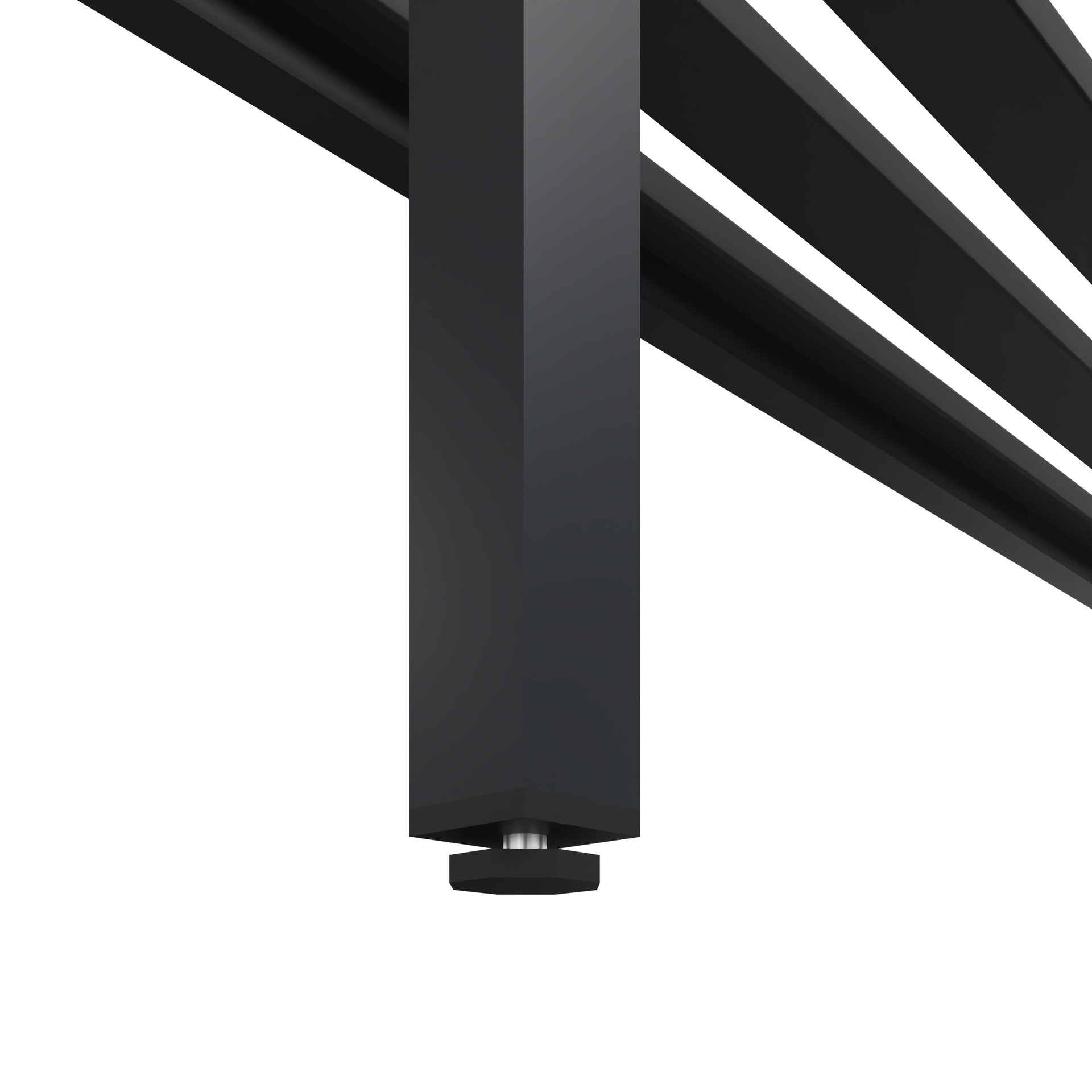 C+P Garderobenbank Solid, 1716x1000x770mm, 7021/Schwarzgrau