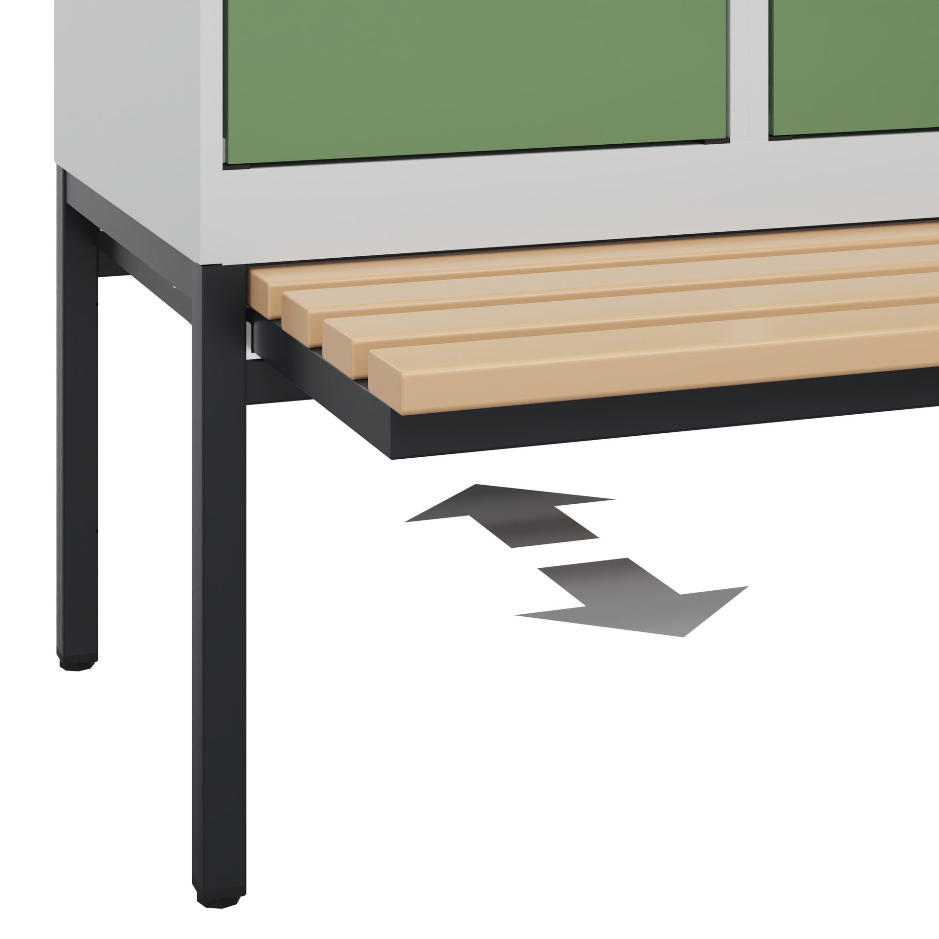 C+P Spind Evolo PLUS, Bank, 3 Abteile, 2120x1200x815mm