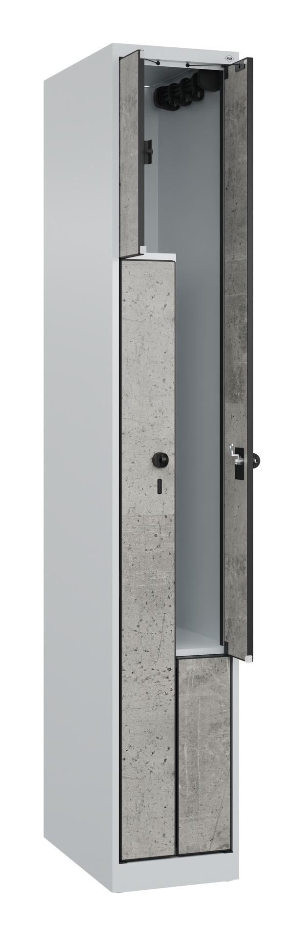 C+P Z-Spind Evolo PLUS, 2 F�cher, 1850x300x500mm C+P Z-Spind Evolo PLUS, 2 F�cher, 1850x300x500mm