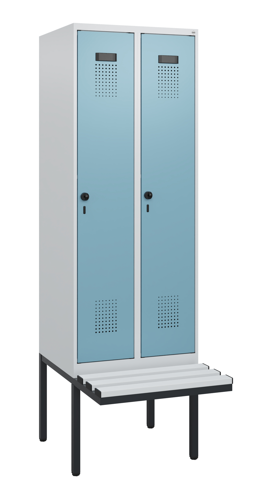 C+P Spind Evolo PLUS, Bank, 2 Abteile, 1950x600x81