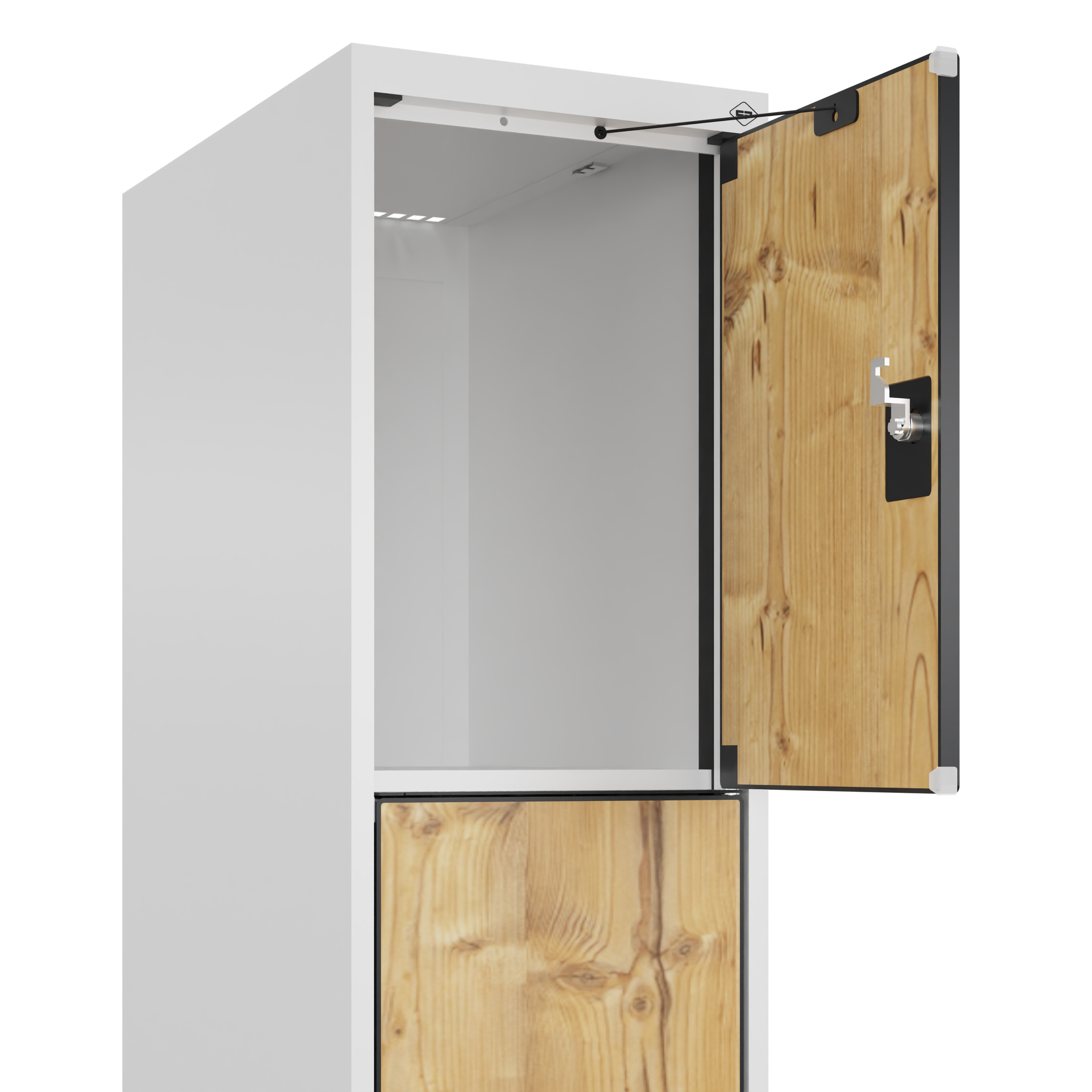C+P Schlie�fachschrank Evolo PLUS, 4 F�cher, 1850x300x500mm