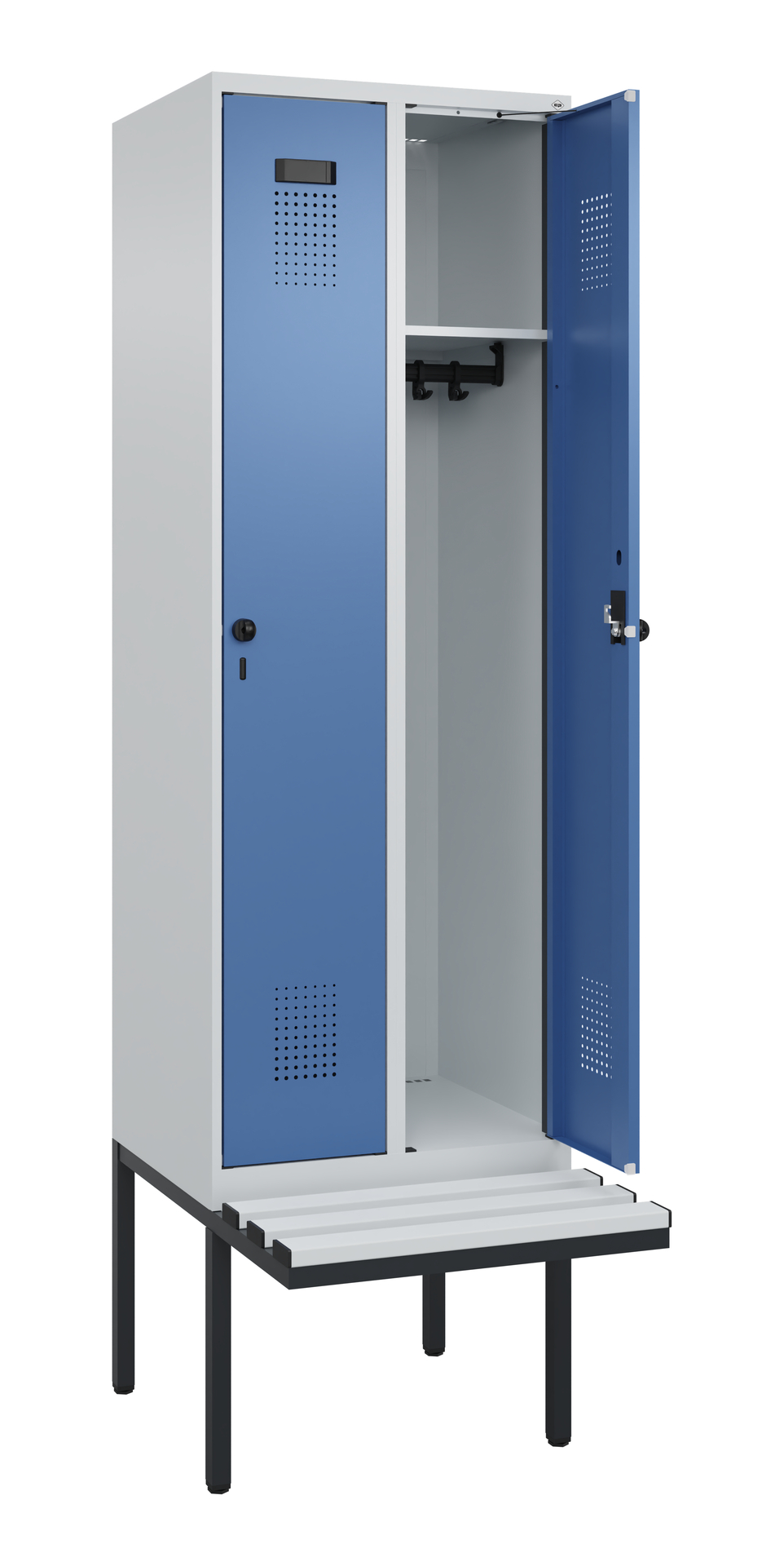C+P Spind Evolo PLUS, Bank, 2 Abteil, 2120x600x815