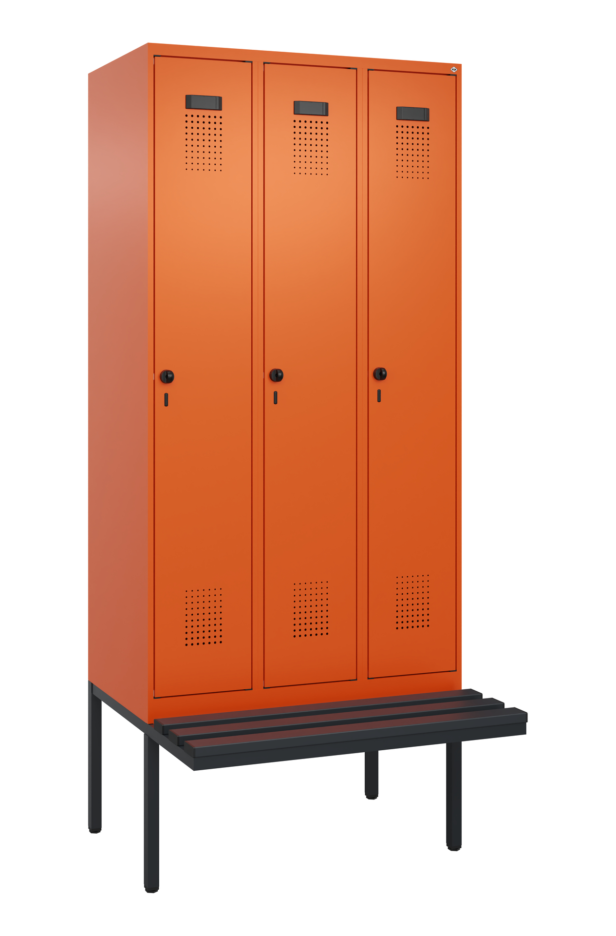 C+P Spind Evolo PLUS, Bank, 3 Abteile, 2120x900x81