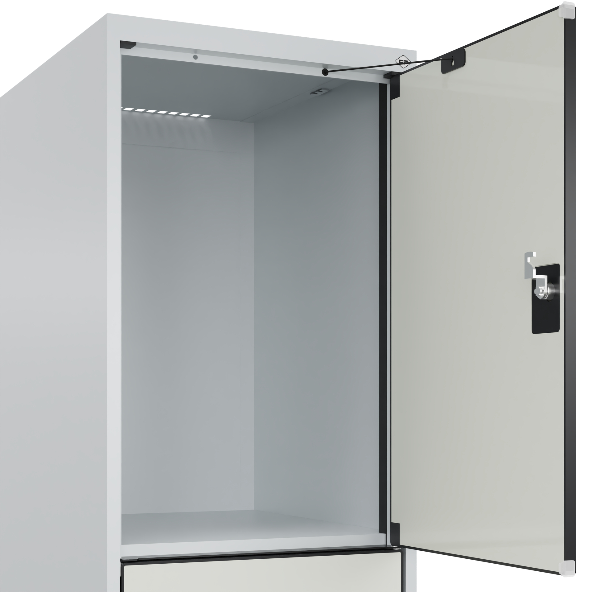 C+P Schlie�fachschrank Evolo PLUS, 3 F�cher, 1850x400x500mm