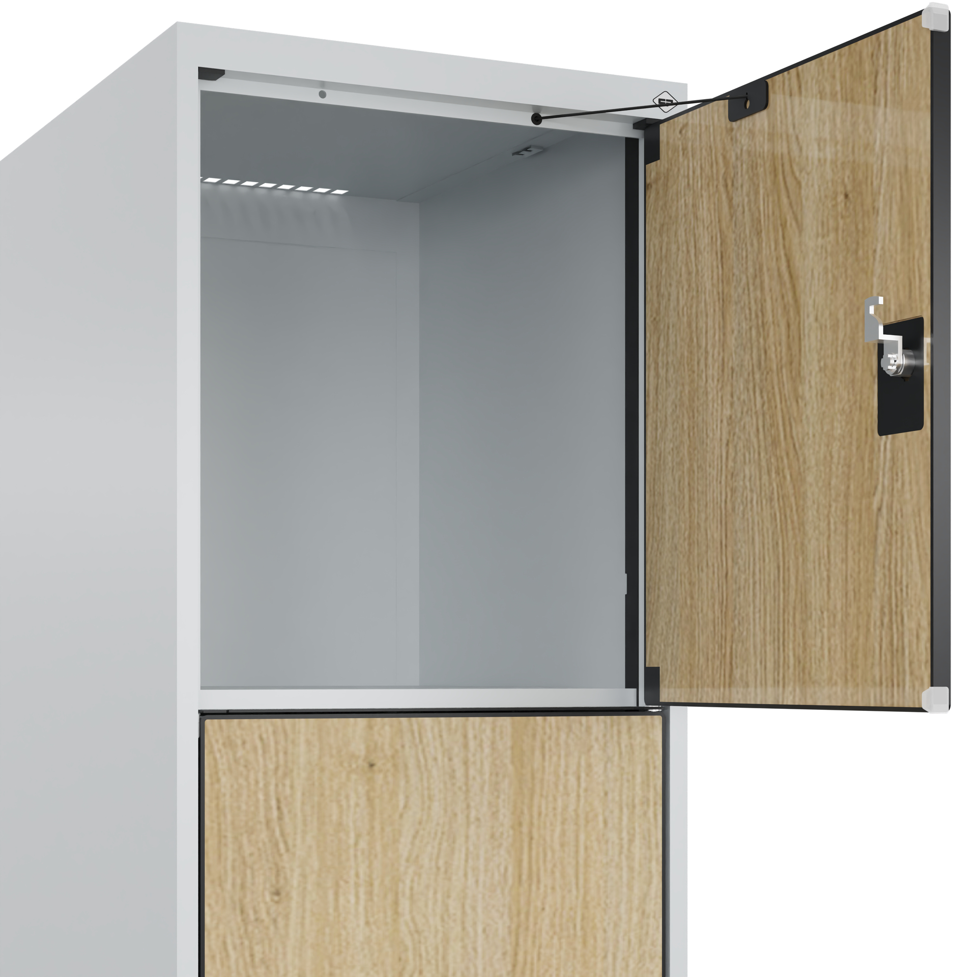 C+P Schlie�fachschrank Evolo PLUS, F��e, 4 F�cher, 1950x400x500mm