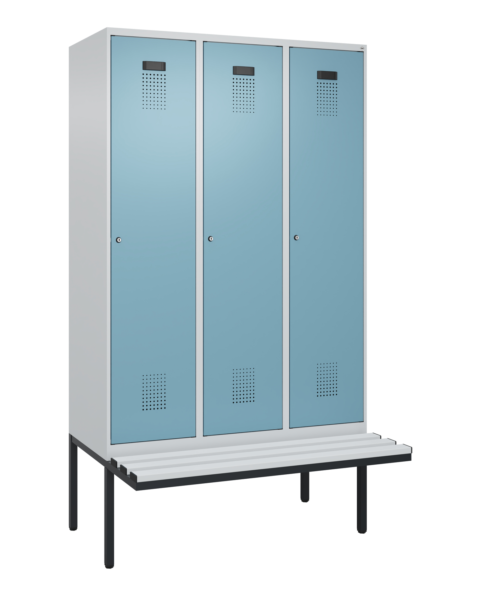 C+P Spind Evolo PLUS, Bank, 3 Abteile, 2120x1200x8
