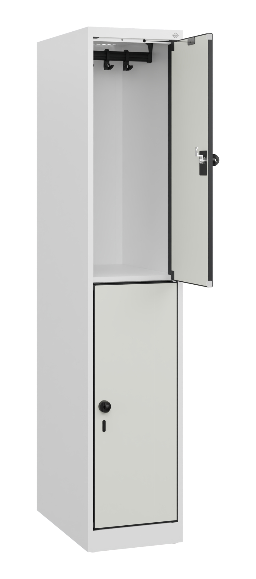 C+P Doppelst�ckiger Schulspind Evolo PLUS, 2 F�cher, 1530x300x500mm