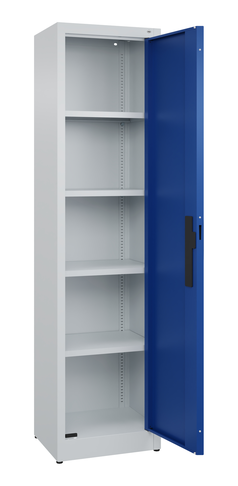 C+P Büroschrank Acurado, 1950x500x400mm, 7035/5012