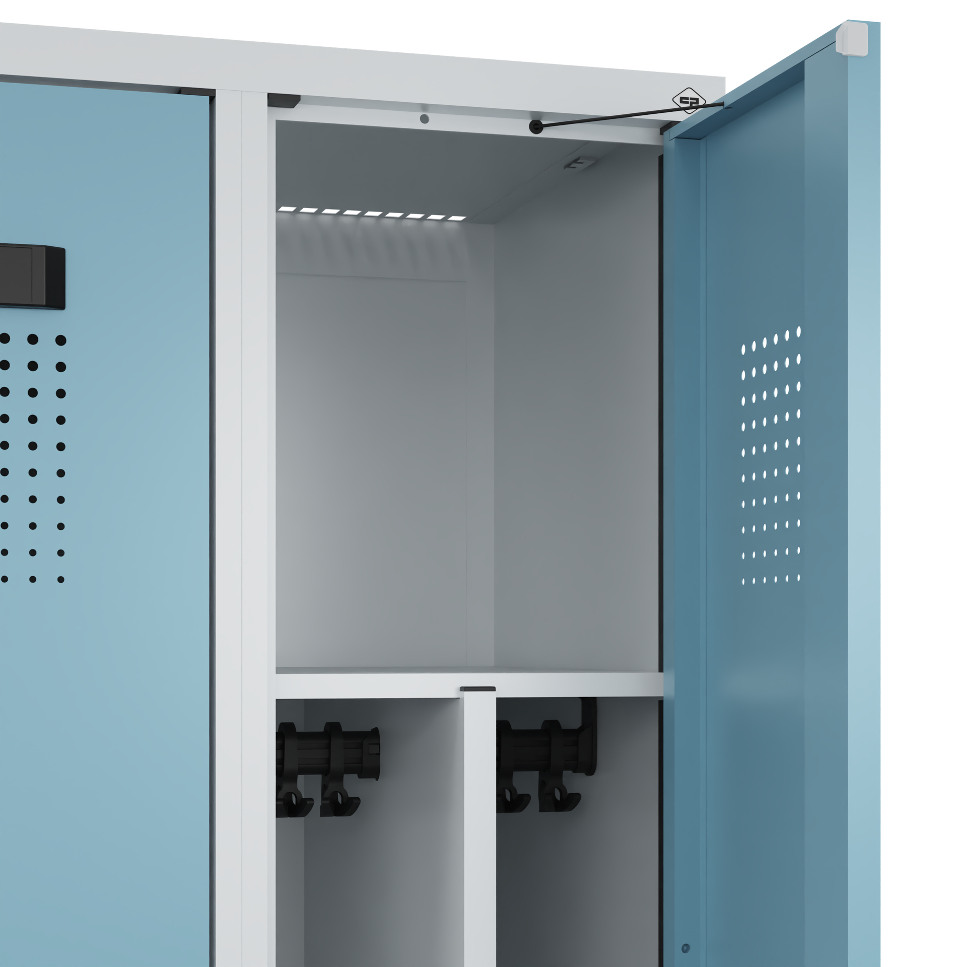 C+P Spind Evolo PLUS, Bank, 3 Abteile, 2120x900x815mm