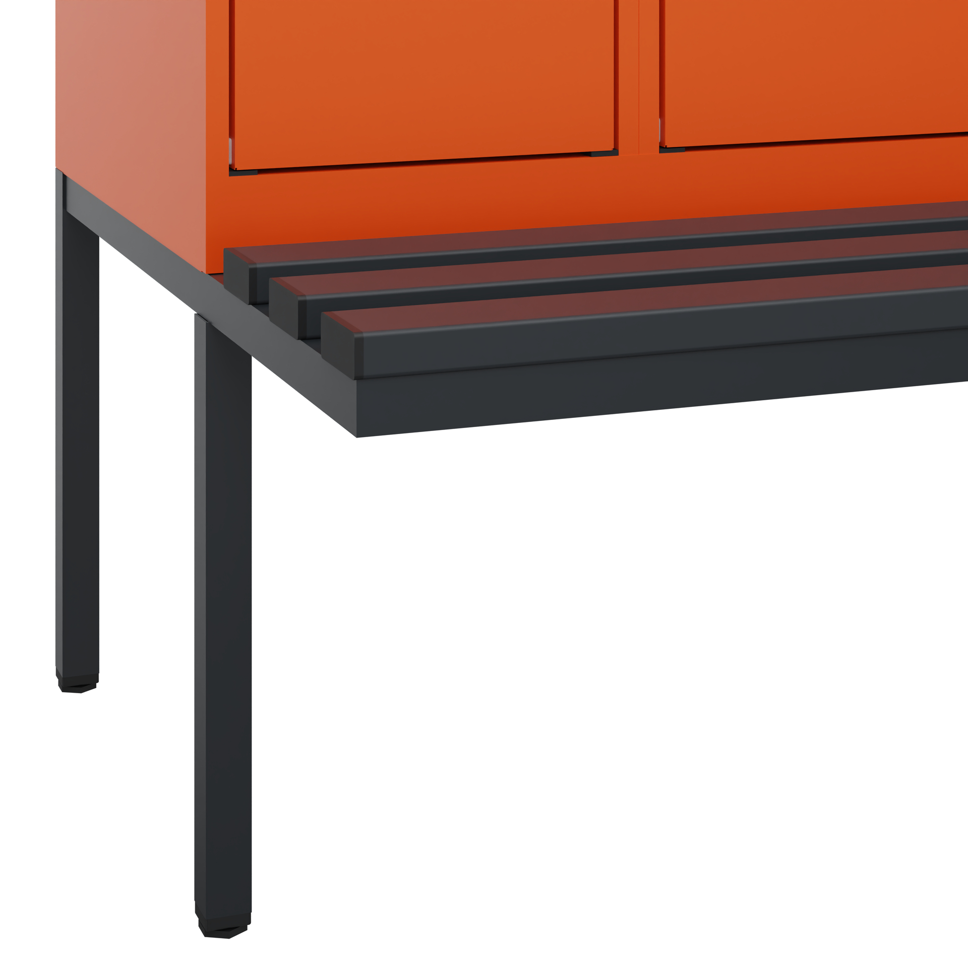 C+P Spind Evolo PLUS, Bank, 3 Abteile, 2120x900x81