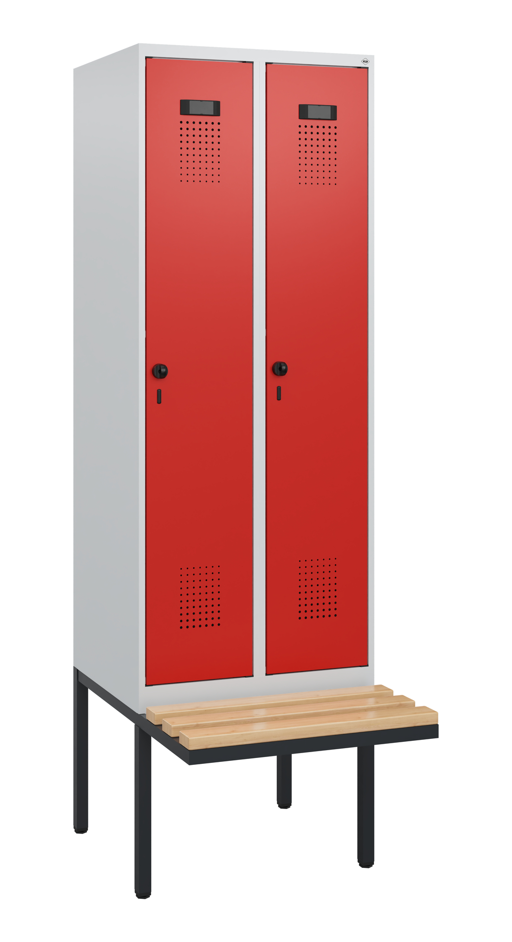 C+P Spind Evolo PLUS, Bank, 2 Abteile, 1950x600x81