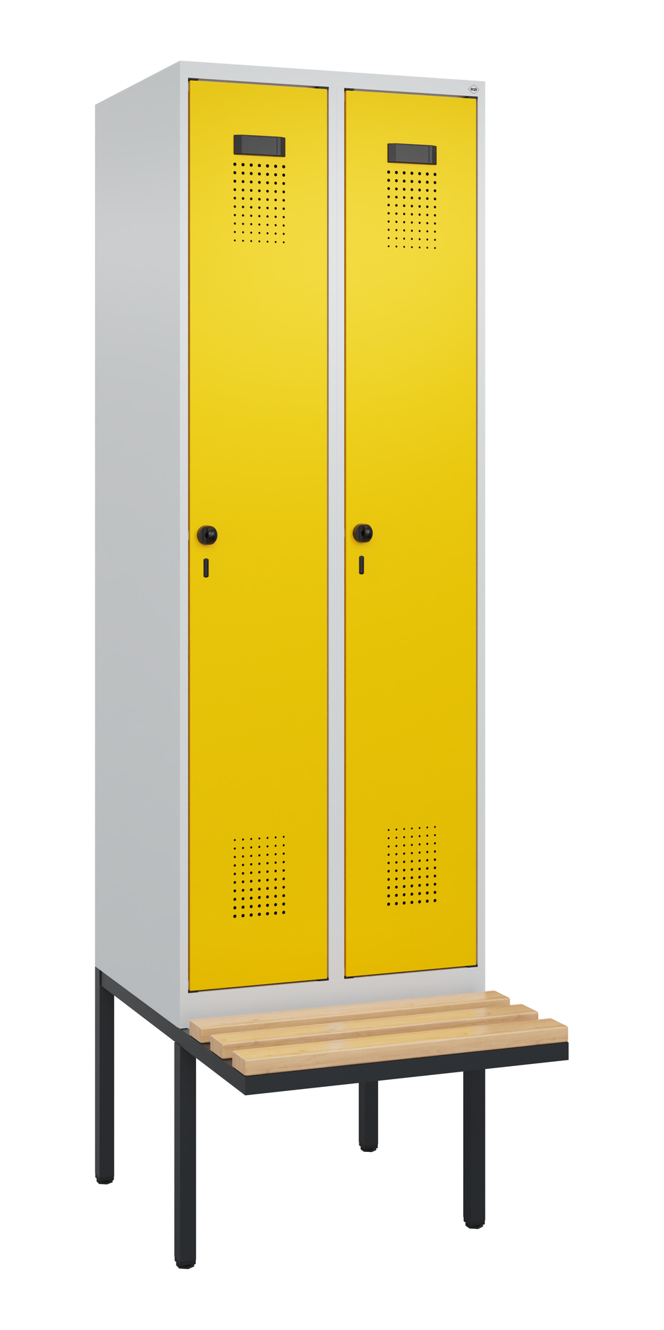C+P Spind Evolo PLUS, Bank, 2 Abteil, 2120x600x815