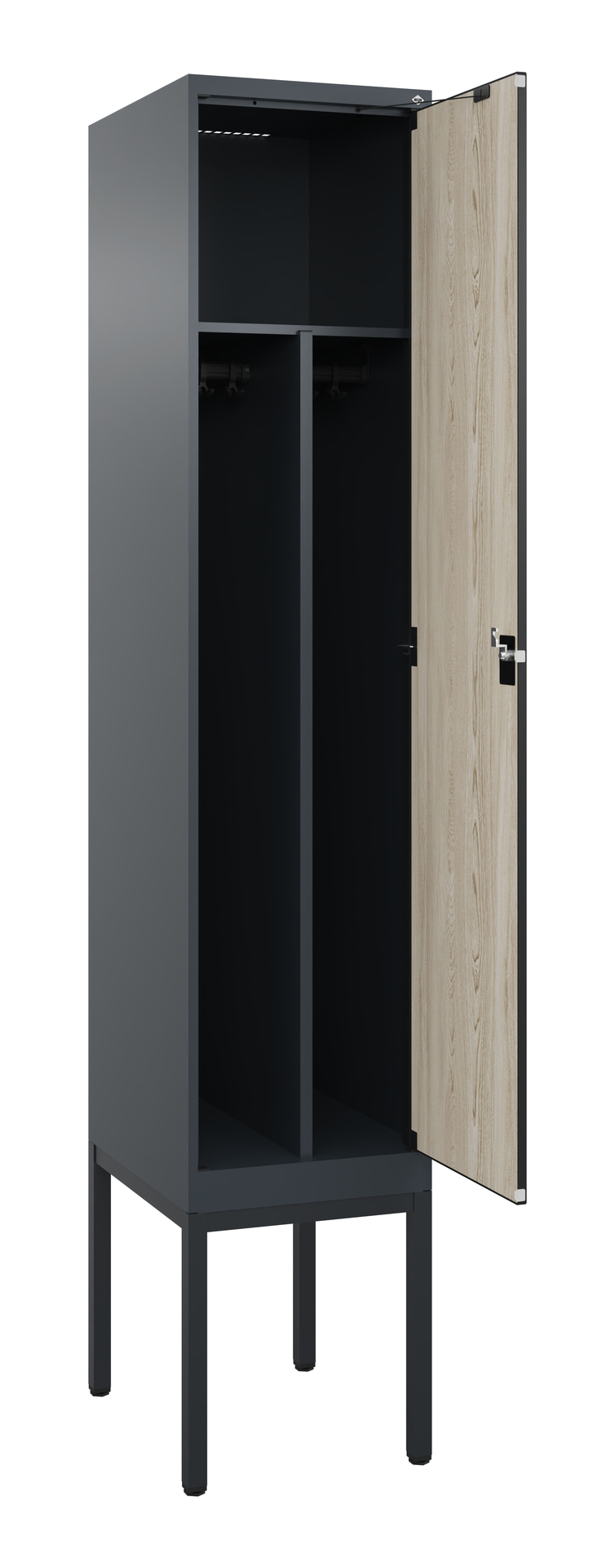 C+P Spind Evolo PLUS, Gestell, 1 Abteil, 2120x400x500mm