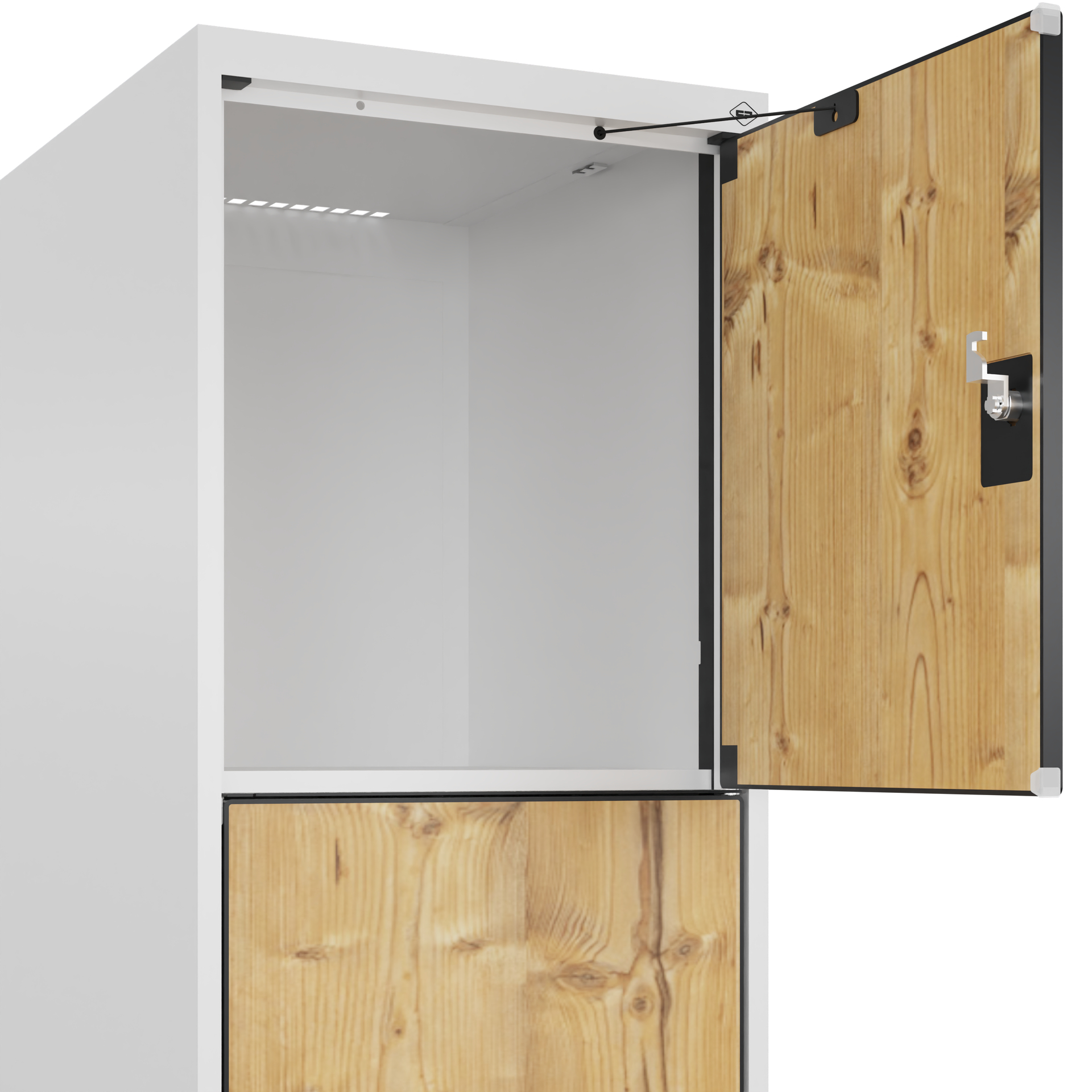C+P Schlie�fachschrank Evolo PLUS, 4 F�cher, 1850x400x500mm