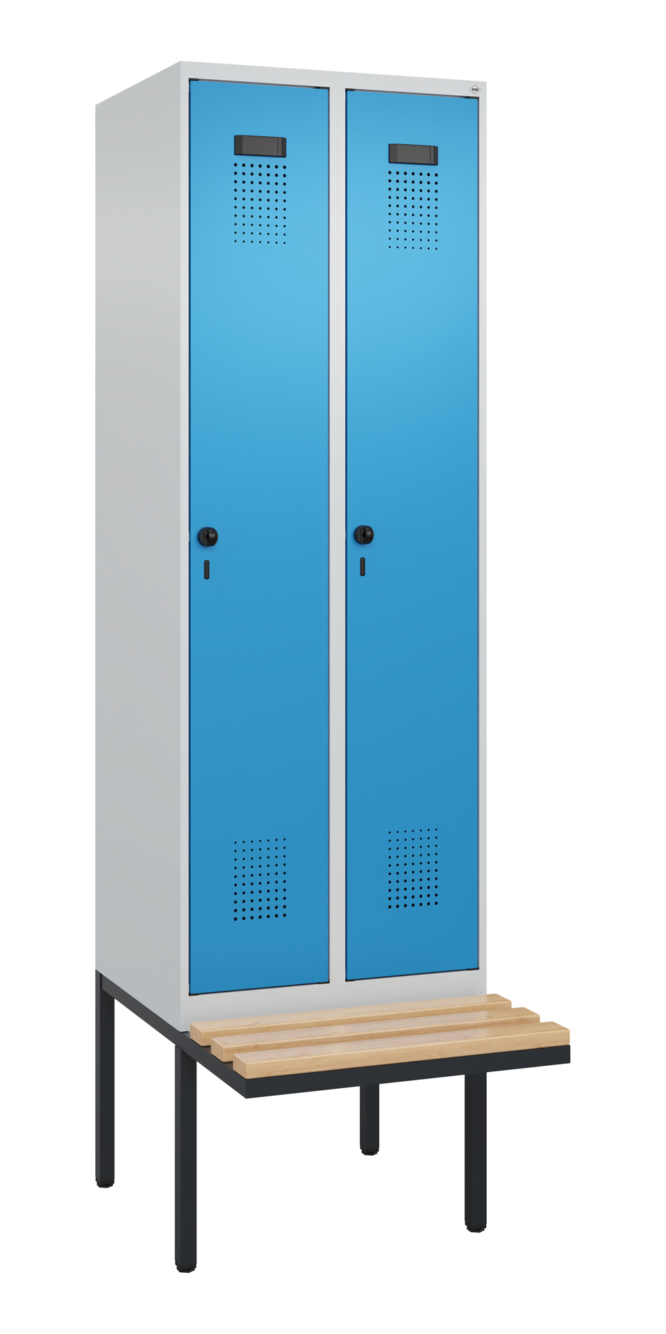 C+P Spind Evolo PLUS, Bank, 2 Abteil, 2120x600x815
