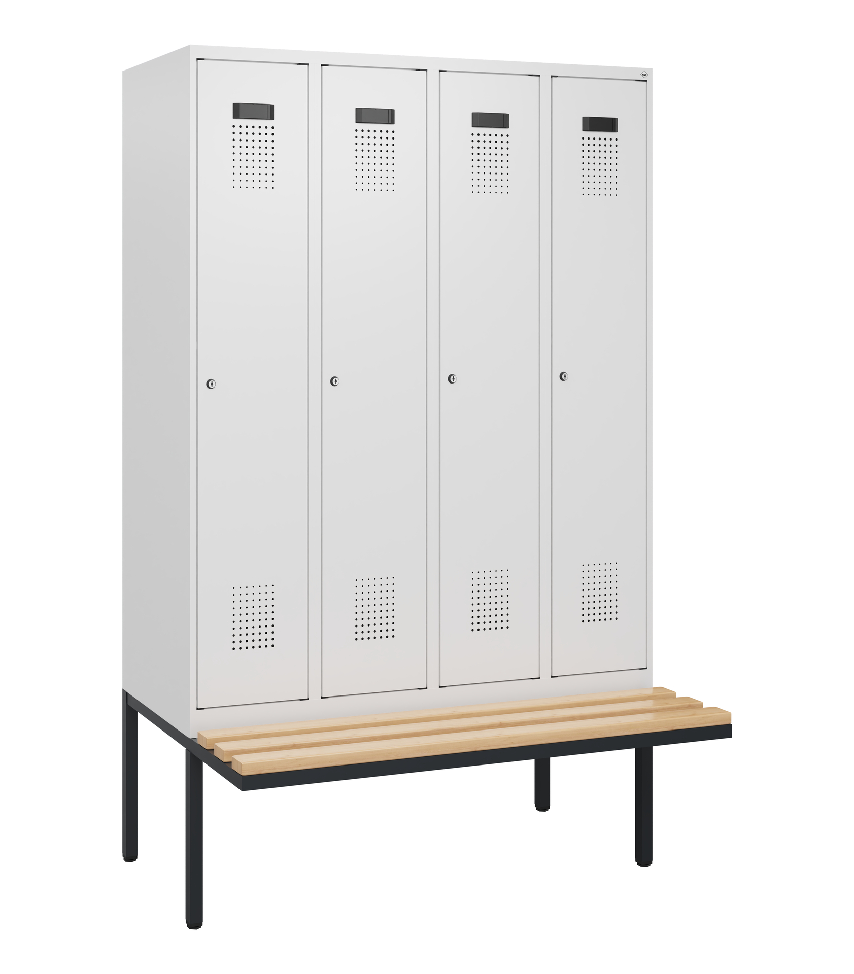 C+P Spind Evolo PLUS, Bank, 4 Abteile, 1950x1200x8