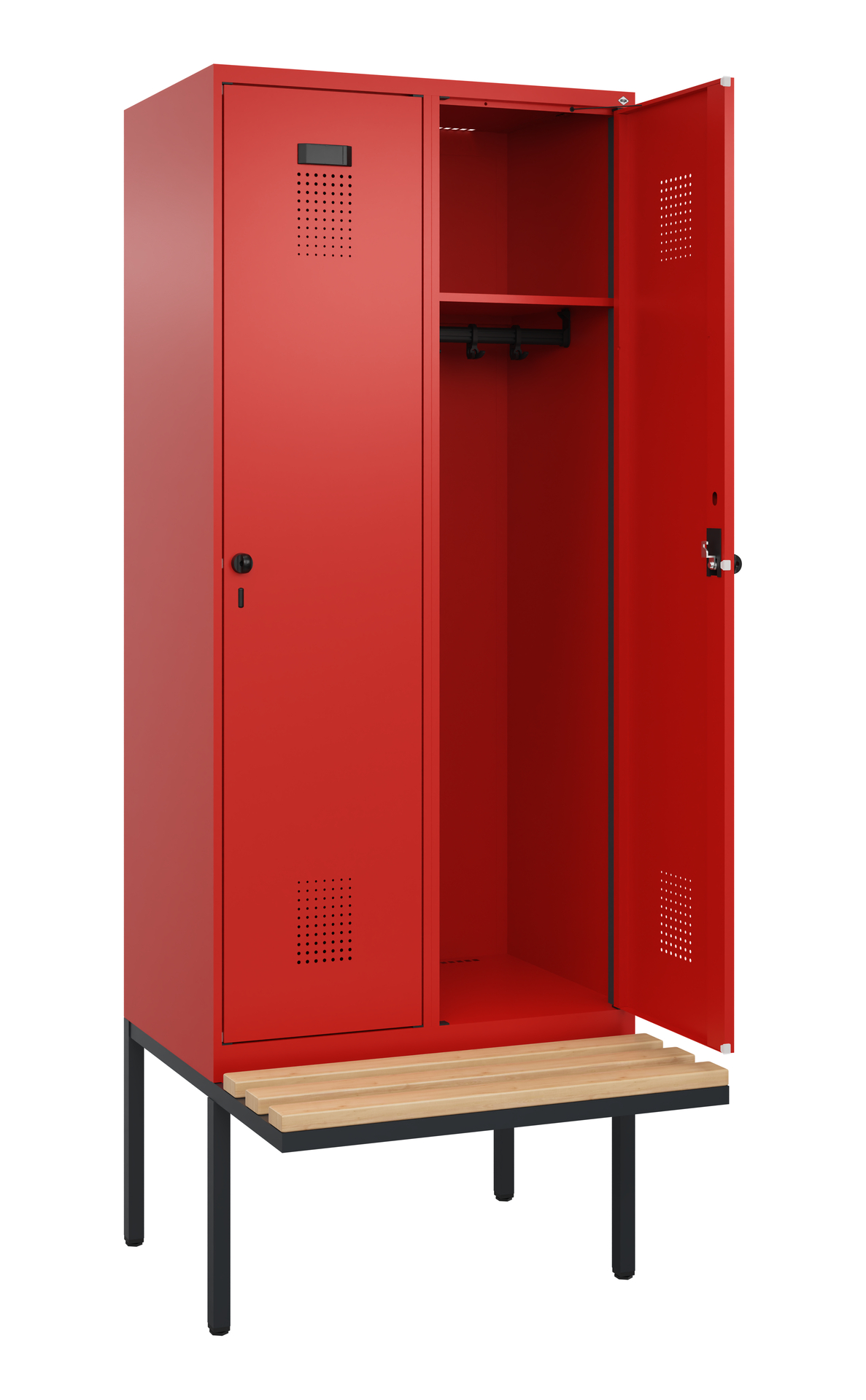 C+P Spind Evolo PLUS, Bank, 2 Abteile, 2120x800x81