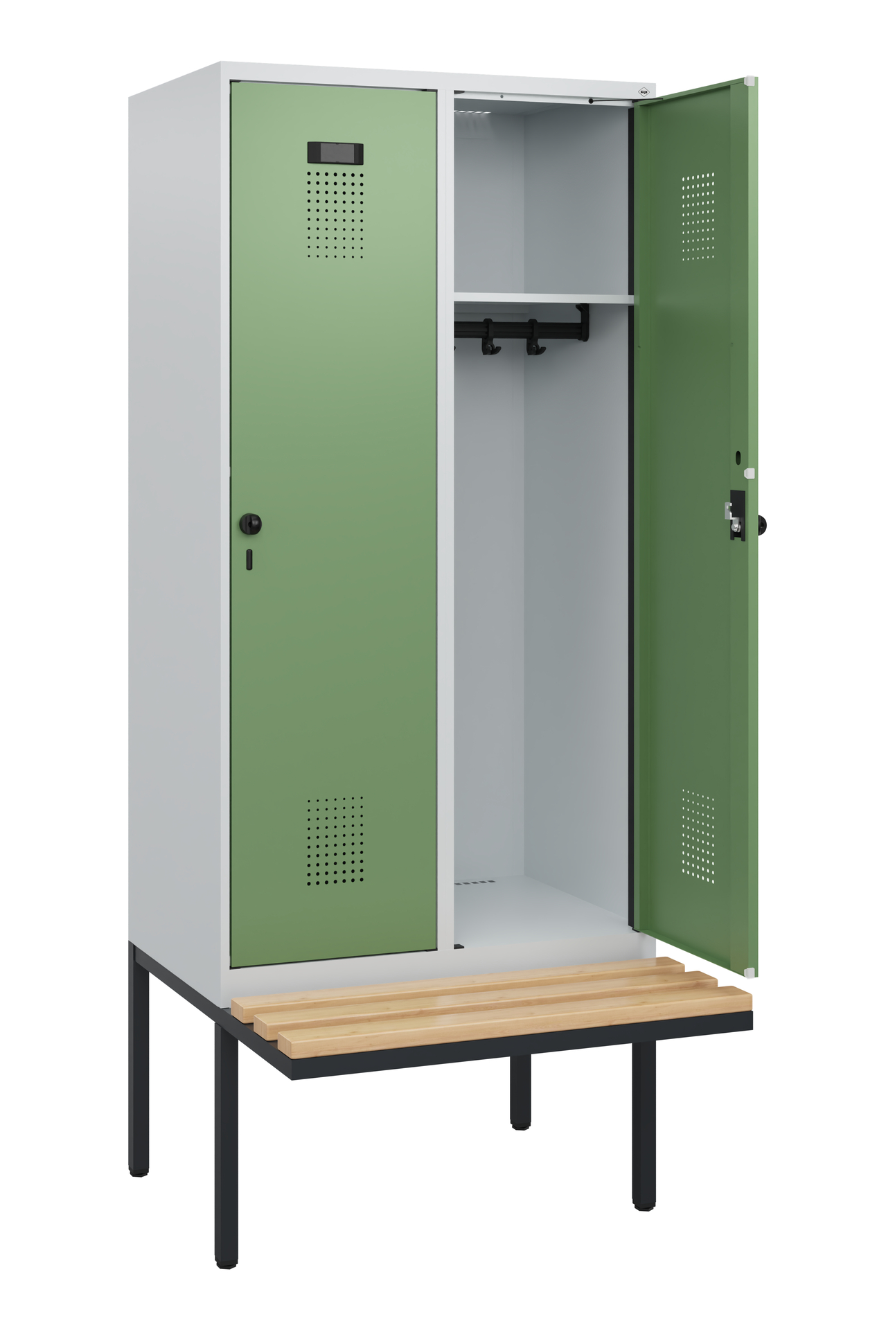 C+P Spind Evolo PLUS, Bank, 2 Abteile, 1950x800x81