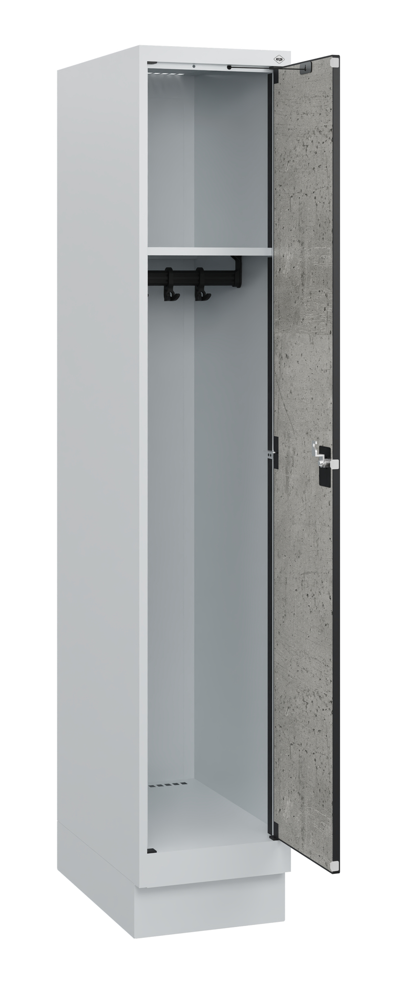 C+P Spind Evolo PLUS, Sockel, 1 Abteil, 1630x300x500mm