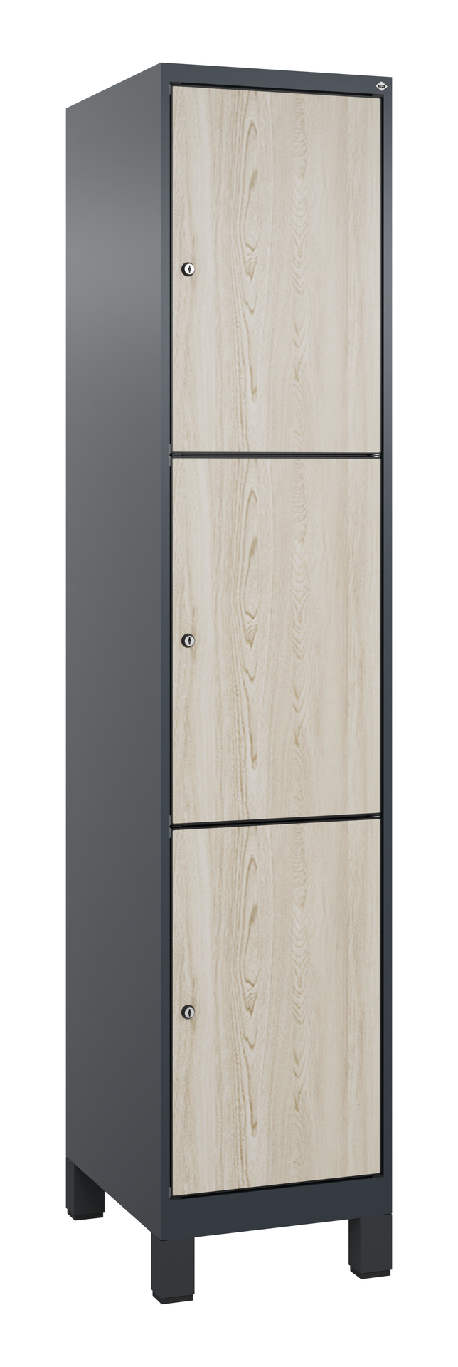C+P Schlie�fachschrank Evolo PLUS, F��e, 3 F�cher, 1950x400x500mm