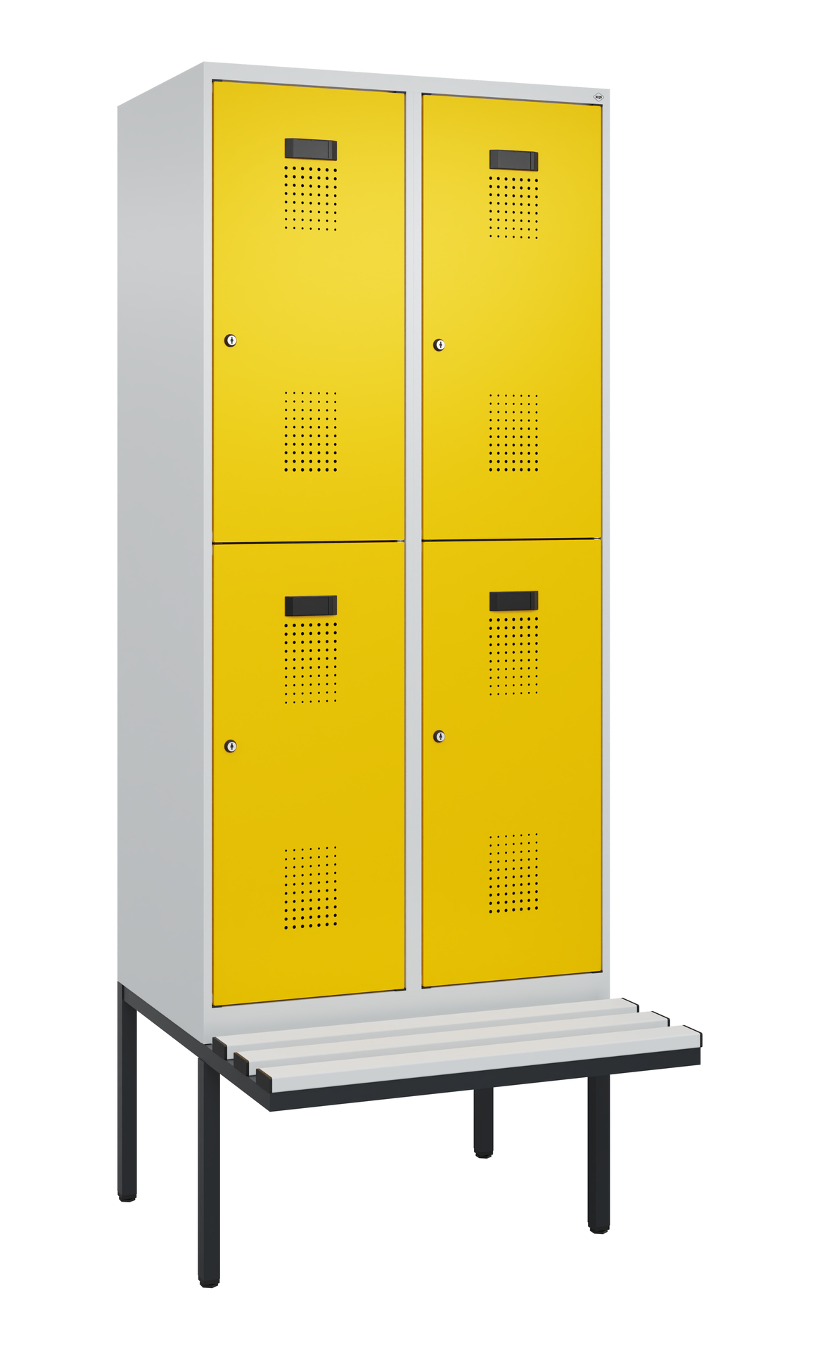 C+P Doppelstock-Spind Evolo PLUS, Bank, 4 Fächer, 