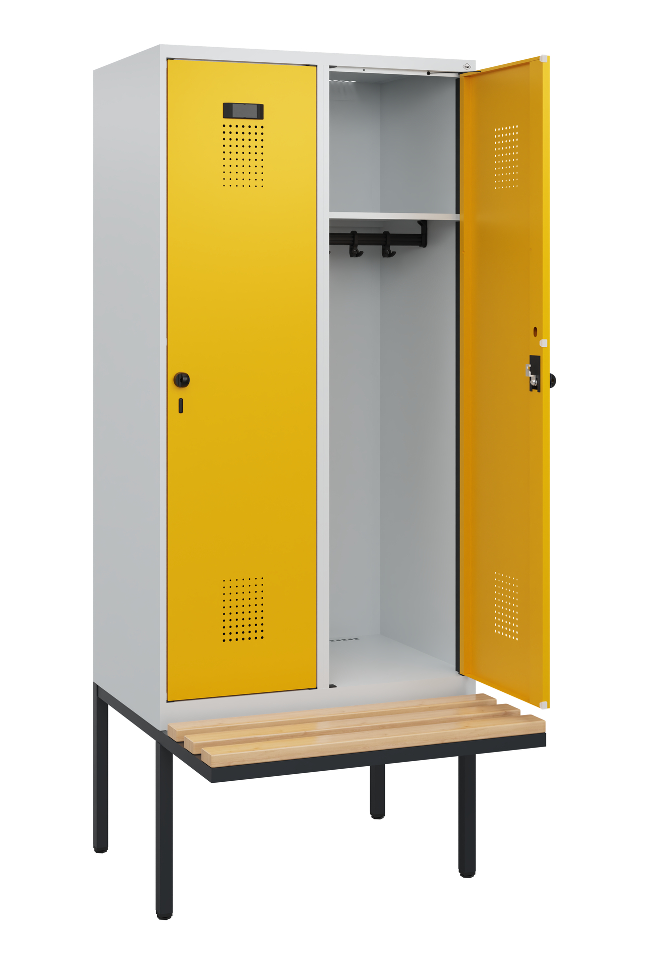 C+P Spind Evolo PLUS, Bank, 2 Abteile, 1950x800x81