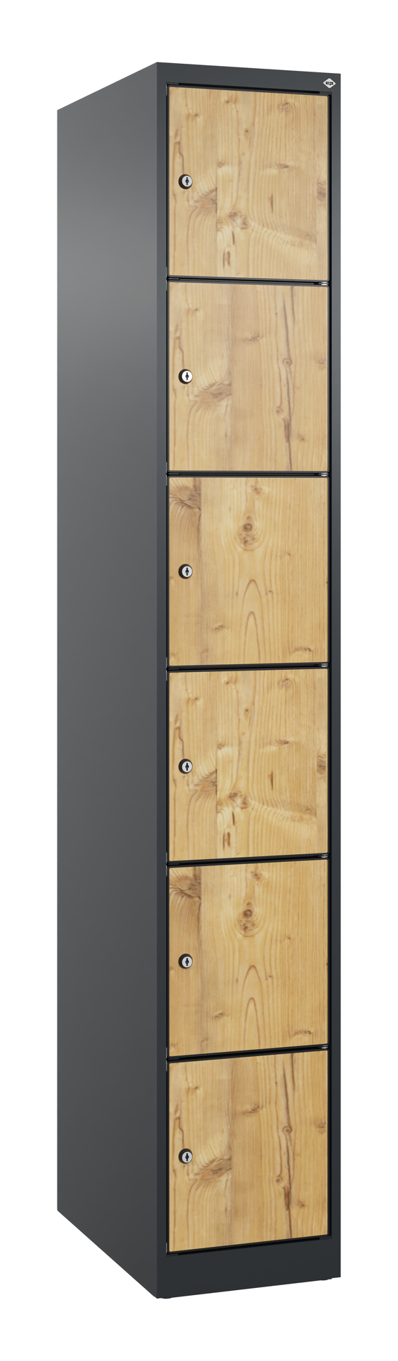 C+P Schlie�fachschrank Evolo PLUS, 6 F�cher, 1850x300x500mm